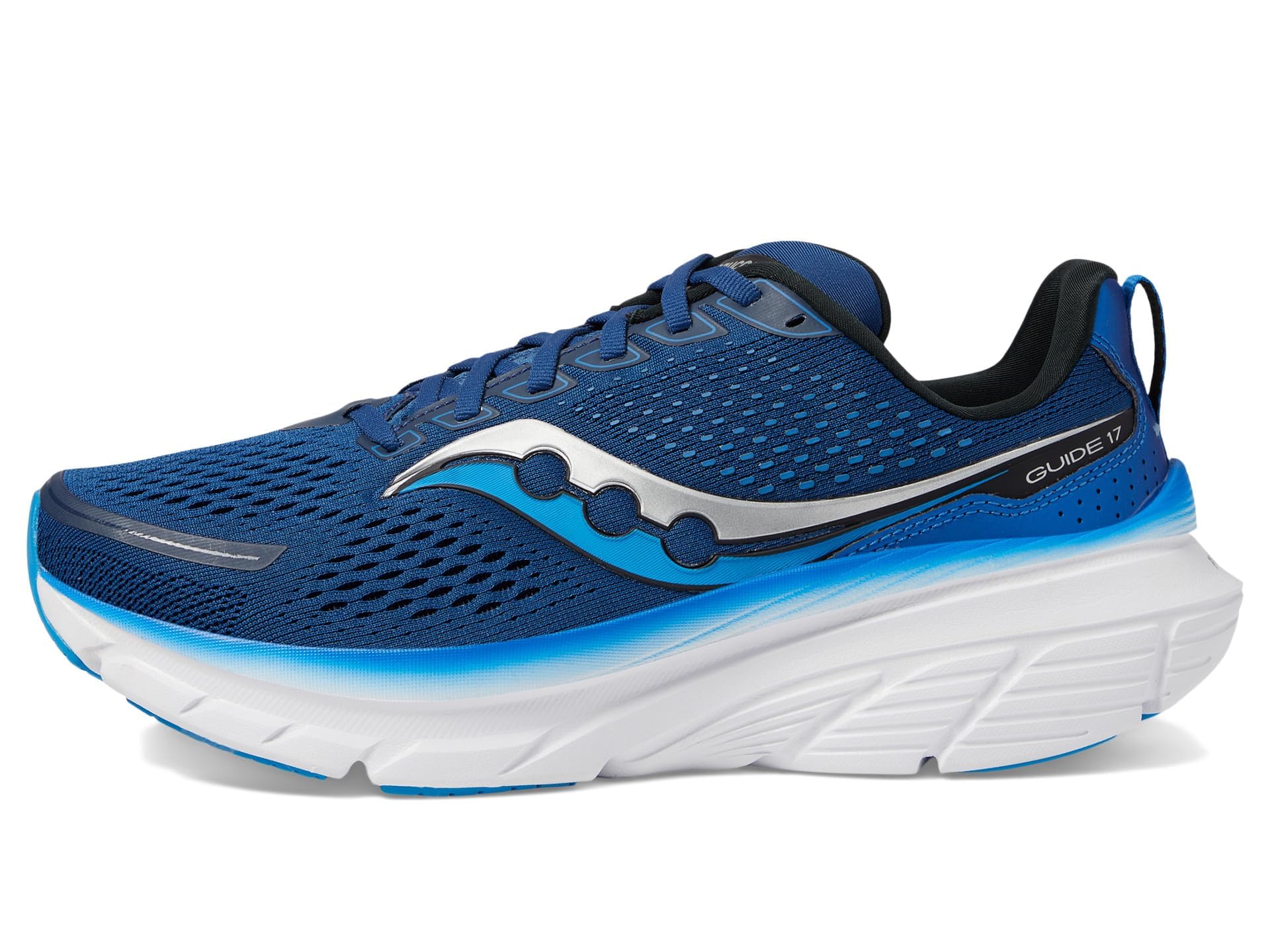 Saucony Men's Guide 17 Running Shoes - Lightweight Cushioned Sneakers for Road Running & Training | Perfect for Marathon, Jogging & Gym Workouts