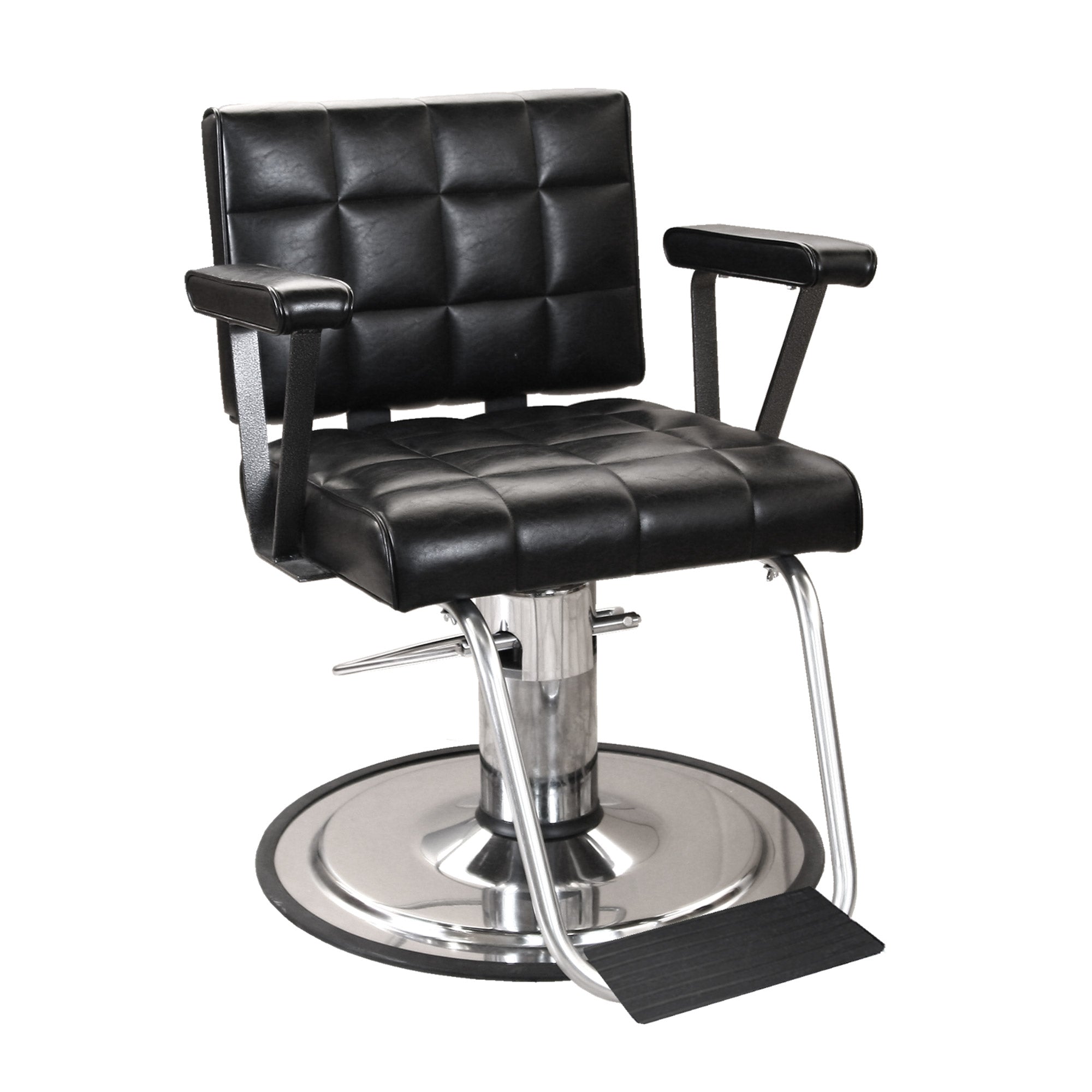 Hackney Men's Styling Chair - Professional Barber Chair for Salon & Home Use - Heavy Duty Hydraulic Styling Chair with Adjustable Height & Footrest - Perfect for Barbershops, Home Grooming & Hair Styling