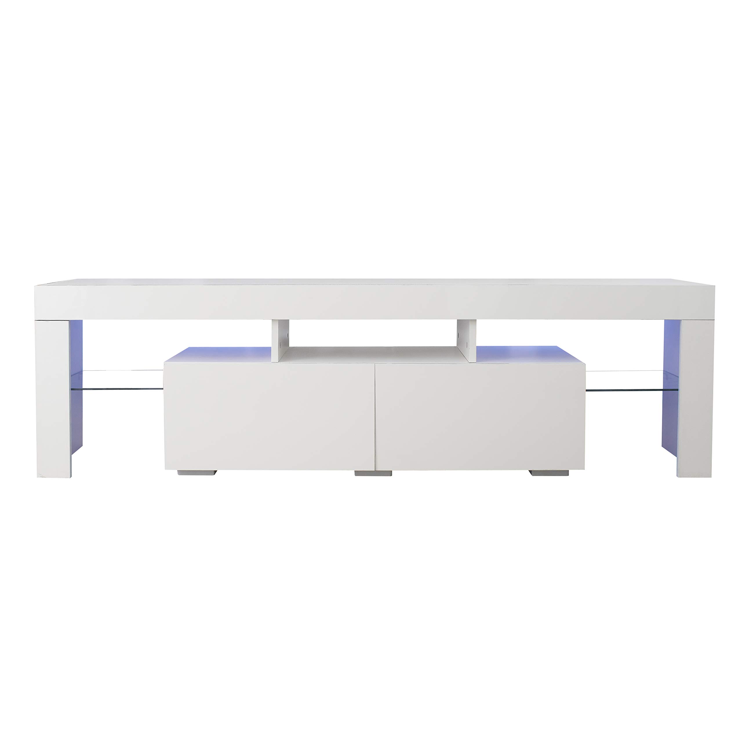 180° Swivel Wall Mounted Floating TV Stand with Storage - 80