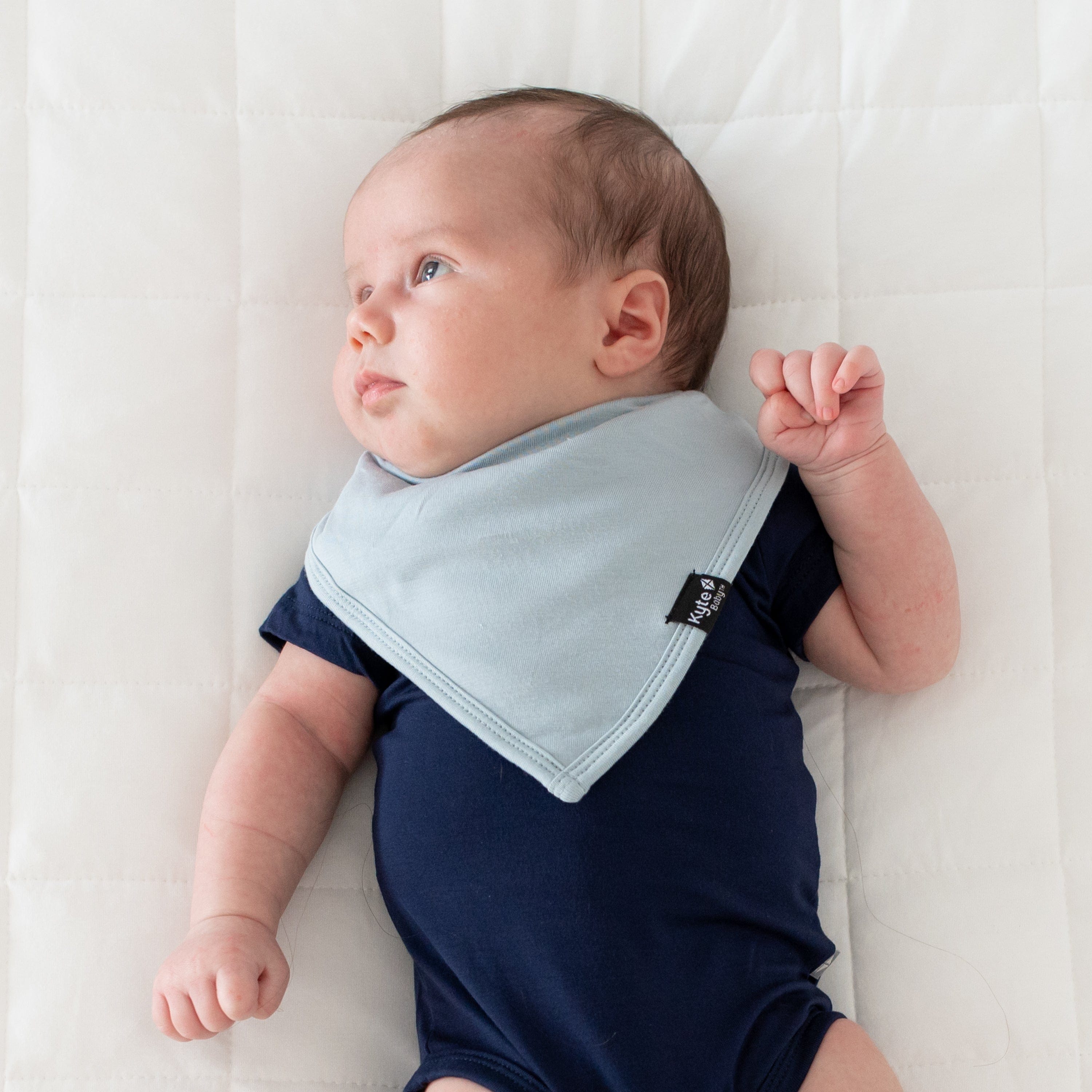 Baby Bib in Soft Fog Color - Waterproof & Adjustable for Messy Eaters - Perfect for Feeding Time, Daycare & Travel
