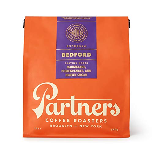 Partners Coffee Roasters Bedford Blend Whole Bean Coffee - 12oz Medium-Dark Roast - Premium Specialty Coffee Beans for Home Brewing, Office & Gifts