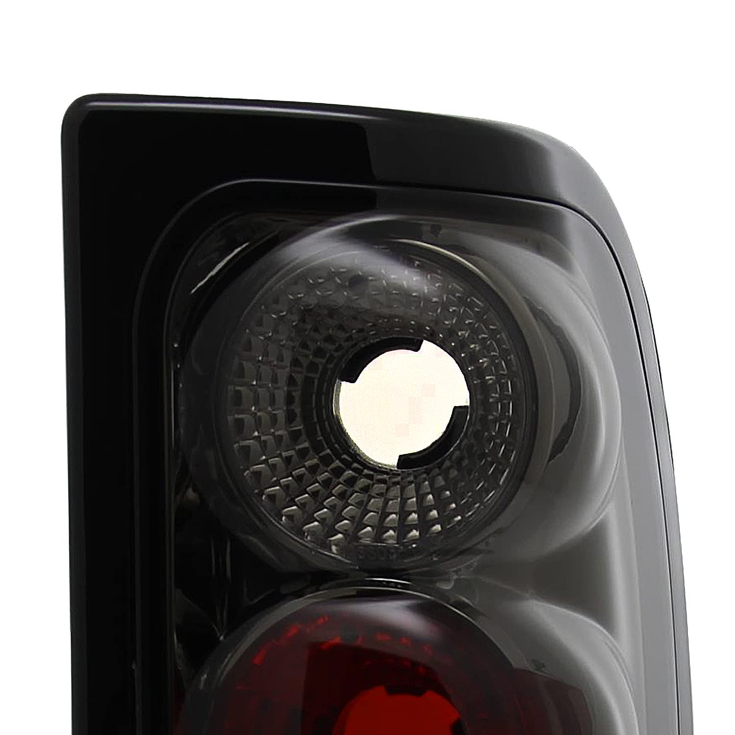Spec-D Tuning Euro Smoke Tinted Crystal Headlights & Tail Brake Lamps for Dodge Ram - Upgrade Your Truck's Style & Visibility for Night Driving & Off-Road Adventures