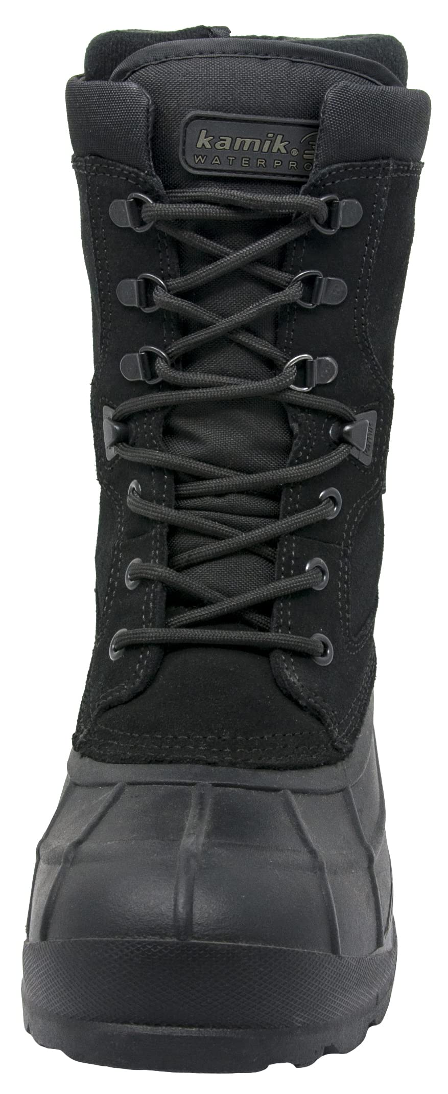 Kamik Nation Plus Leather Snow Boots for Men - Thermal & Waterproof Winter Boots - Ideal for Snow Hiking, Ice Fishing & Cold Weather Outdoor Activities