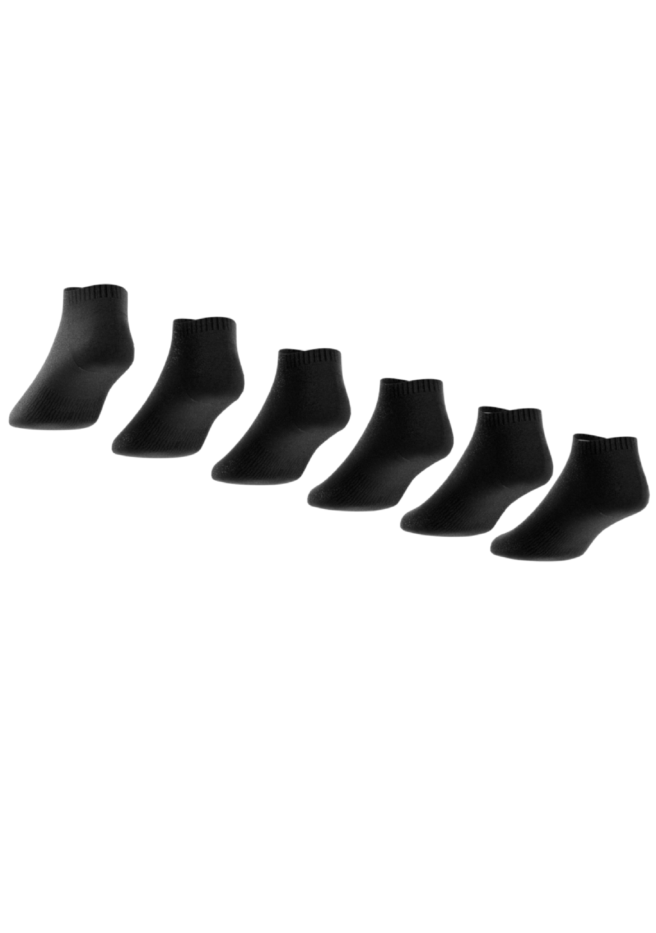 Adidas 6-Pack Performance Padded Ankle Socks for Running, Gym & Sports - Cushioned Arch Support & Breathable Comfort