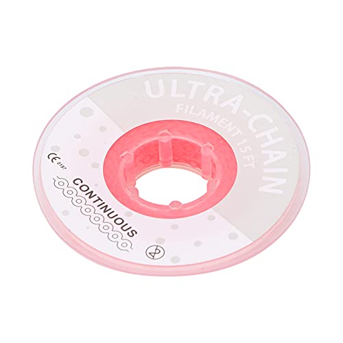 Orthodontic Power Chain - Durable & Safe Dental Rubber Bands for Braces (Pink) - Perfect for Adults & Teens at Dental Clinics & Home Use