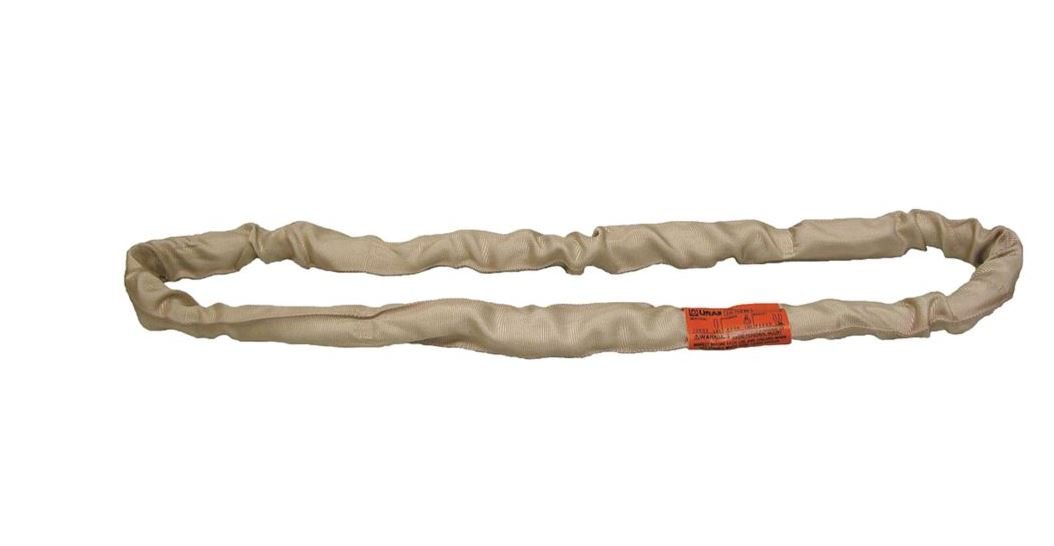 Liftall EN120X10 Tuflex Endless Round Sling 10 Feet Tan - Heavy Duty Lifting Sling for Construction, Towing, and Industrial Applications