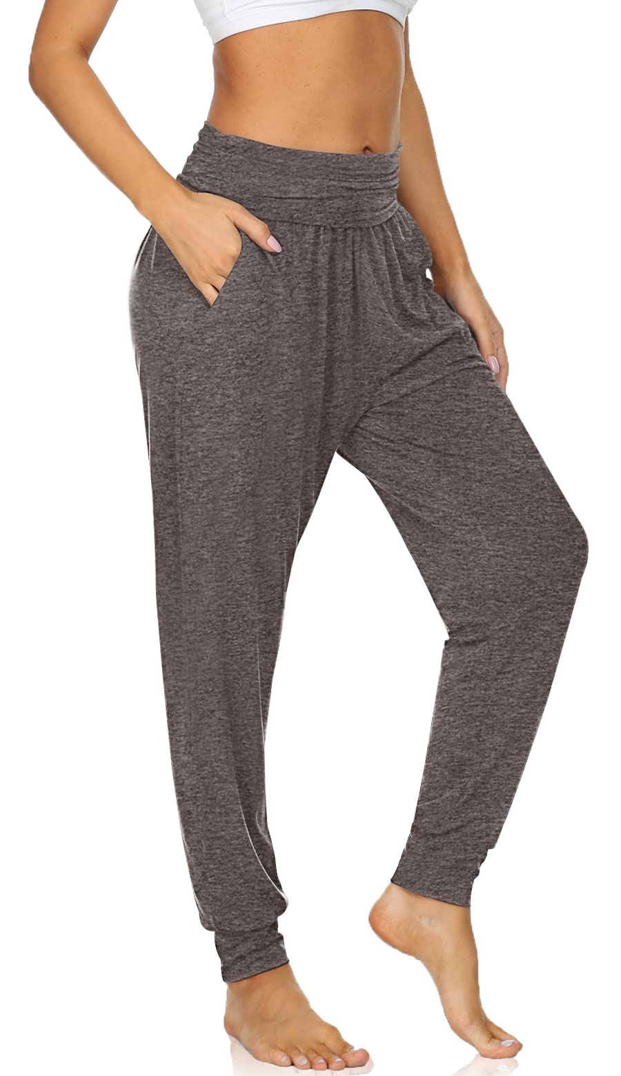 UE Women's Cozy Yoga Joggers - Loose Fit Workout Sweatpants with Pockets for Yoga, Gym, Running & Lounge Wear - Soft Comfortable Casual Pants for Women