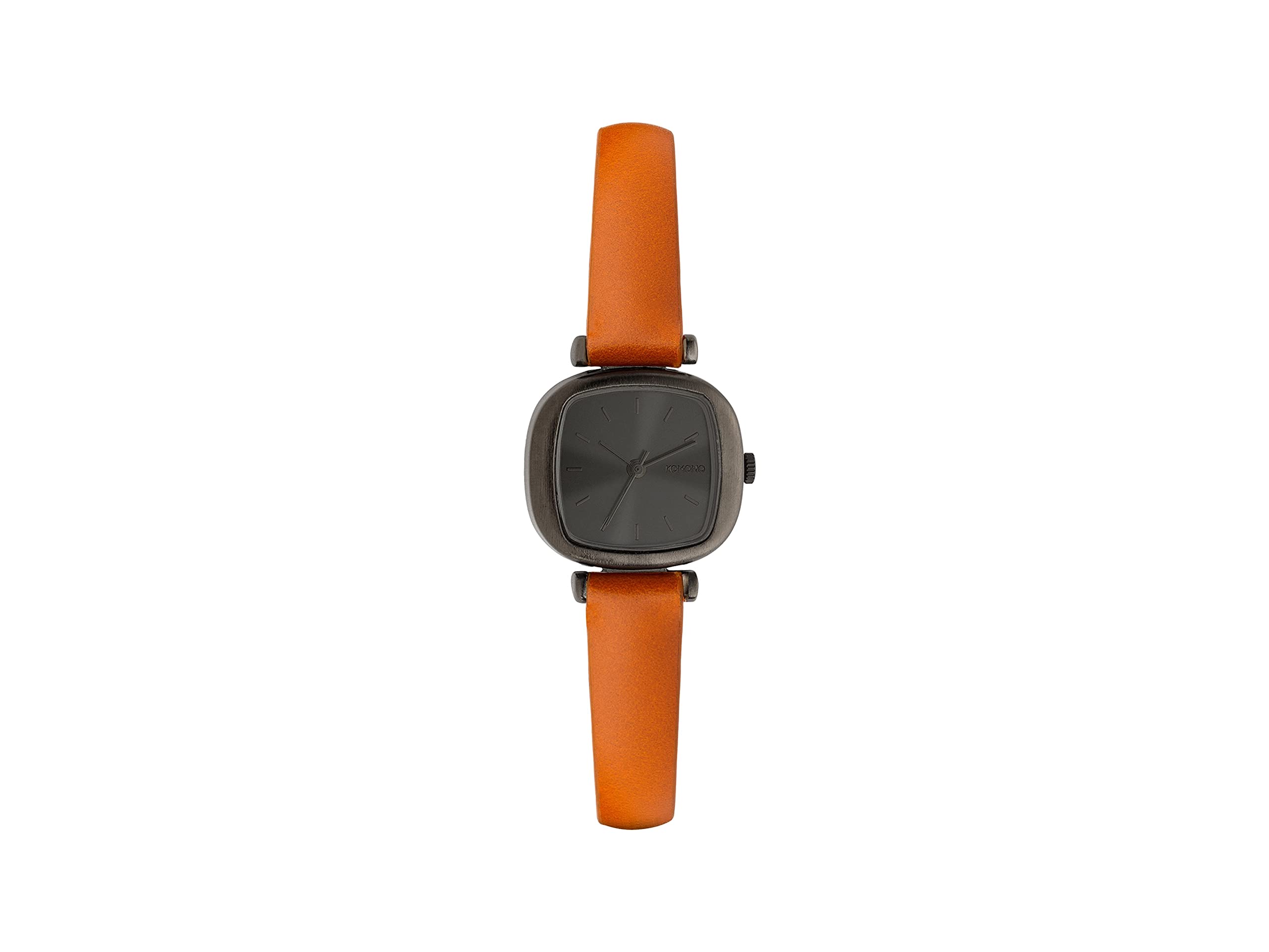 Komono KOM-W1321 Women's Moneypenny Watch - Black Dial with Brown Leather Band | Stylish Analog Wristwatch for Office, Business & Casual Wear