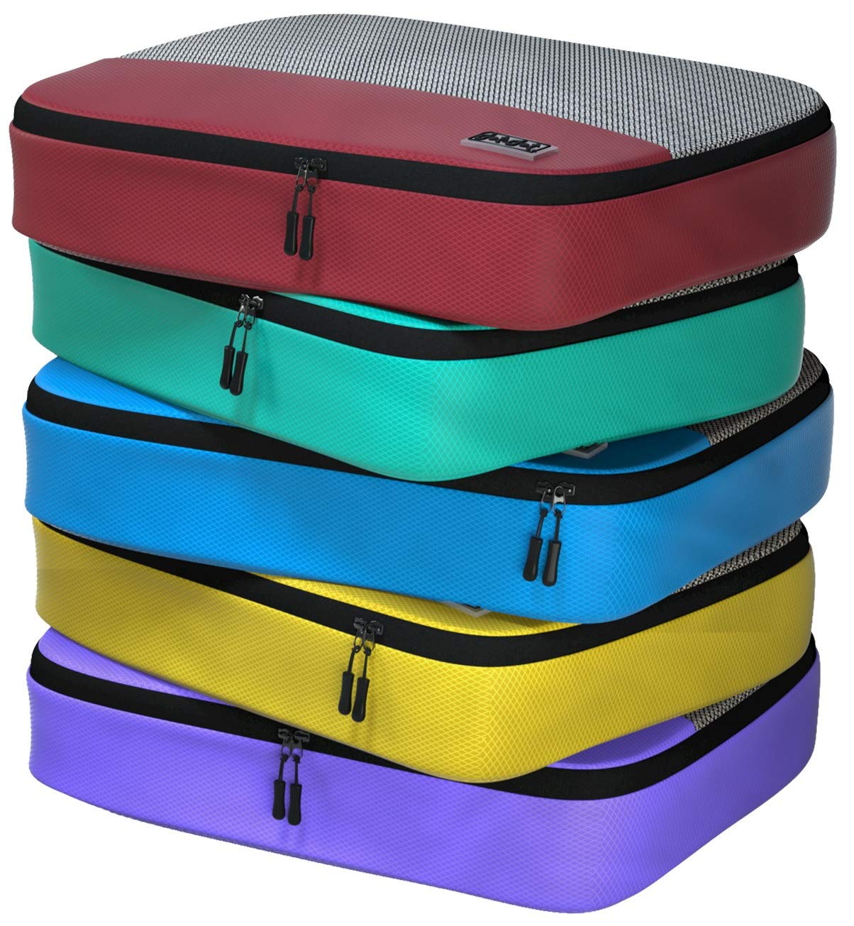 Best Packing Cubes for Suitcases - Travel Luggage Organizers Set (3/5/7 PCS) - Space Saving Compression Bags for Clothes & Accessories - Perfect for Business Trips, Vacations & Backpacking