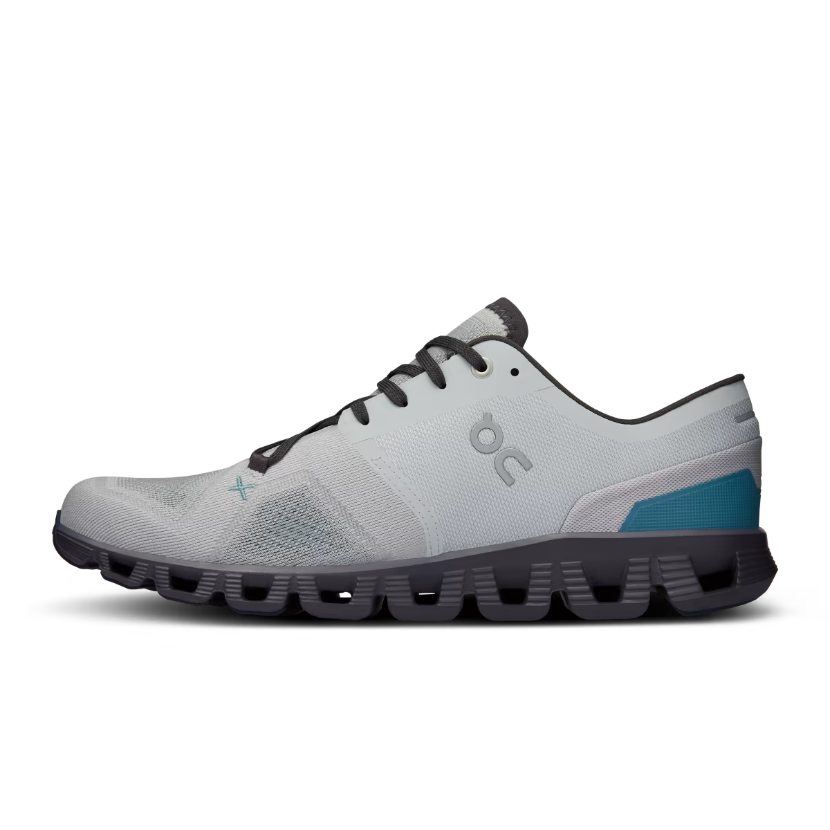 On Running Men's Cloud X 3 Running Shoes - Lightweight Trail & Road Running Sneakers for Men (Glacier/Iron) - Perfect for Jogging, Gym Workouts & Outdoor Activities