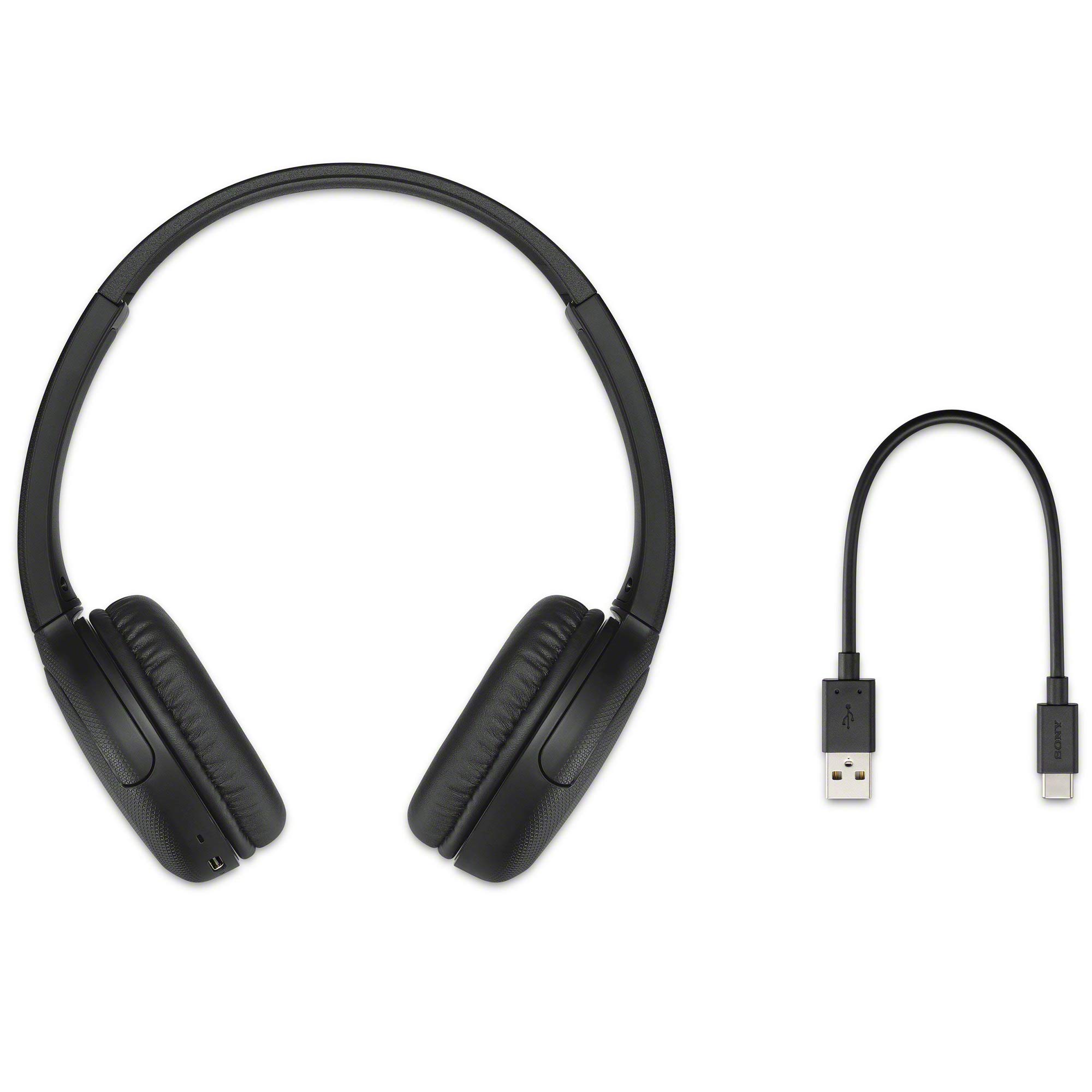 Sony WH-CH510 Wireless On-Ear Bluetooth Headphones (Black) with USB Dongle Adapter - Noise Cancelling Headset for Music, Gaming & Work - 2-Piece Bundle for PC, Laptop & Mobile Devices