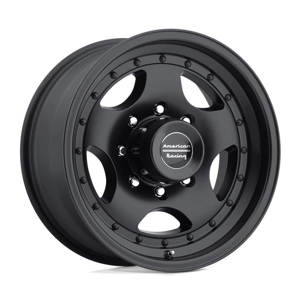 American Racing AR23 Satin Black Wheels 15x7 6x139.7 -6mm Offset with Clear Coat - Perfect for Off-Road Trucks, SUVs & Jeeps
