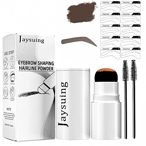 Eyebrow Stamp & Stencil Kit - Perfect Shaping & Defining Tool for Natural-Looking Brows | Light Brown | DIY Eyebrow Makeup for Beginners, Daily Use & Special Occasions