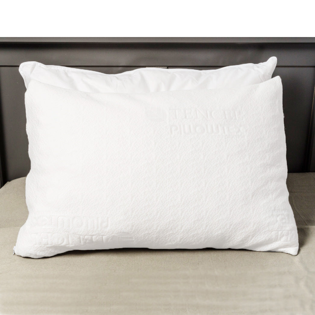 Premium Tencel Pillow Cover Set - Soft & Breathable Pillowcase for Side Sleepers - Hypoallergenic Bedding Accessories for Better Sleep - Perfect for Home, Hotel & Travel Use