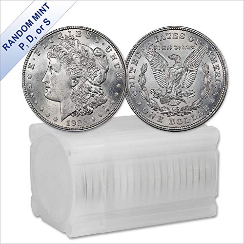 1921 Morgan Silver Dollar (BU) - Random Mint Brilliant Uncirculated Condition - Set of 20 Coins for Collectors, Investors & Gift Giving