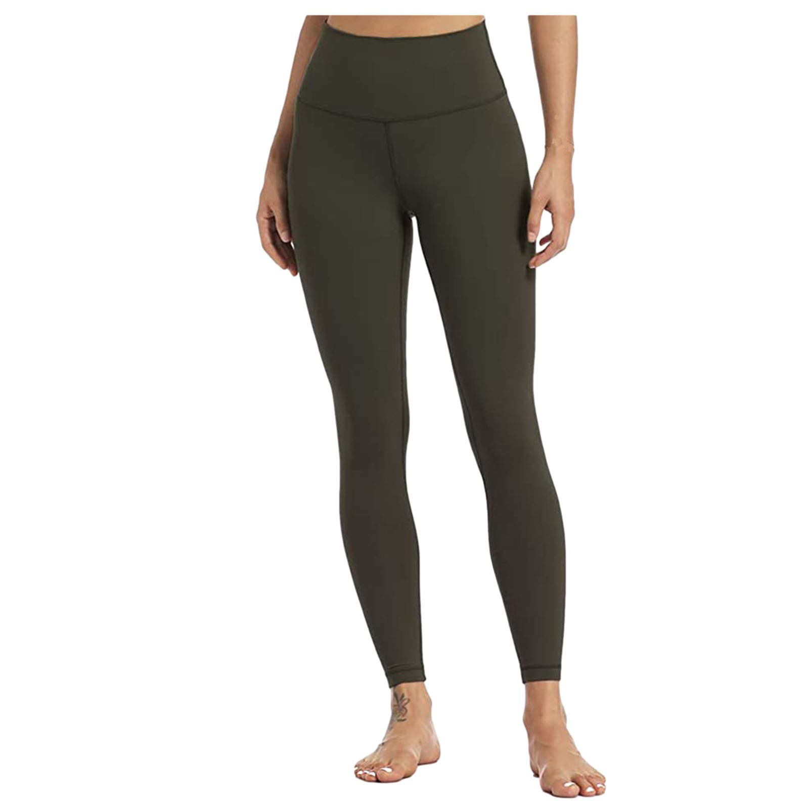 VQLTZQU Women's High Waist Yoga Pants - Solid Color Tummy Control Workout Leggings for Fitness & Running | Breathable Mesh Design for Gym, Lounge & Everyday Wear