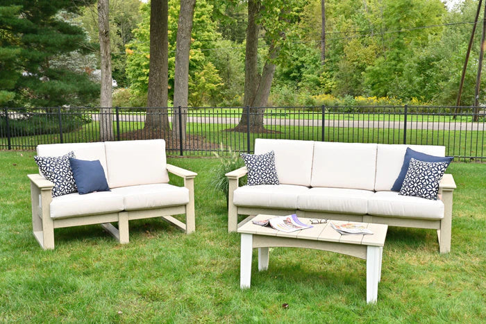 Luxcraft Recycled Plastic Lanai Deep Seating Armrest/End Set - Durable Outdoor Patio Furniture for Poolside, Garden & Backyard Relaxation