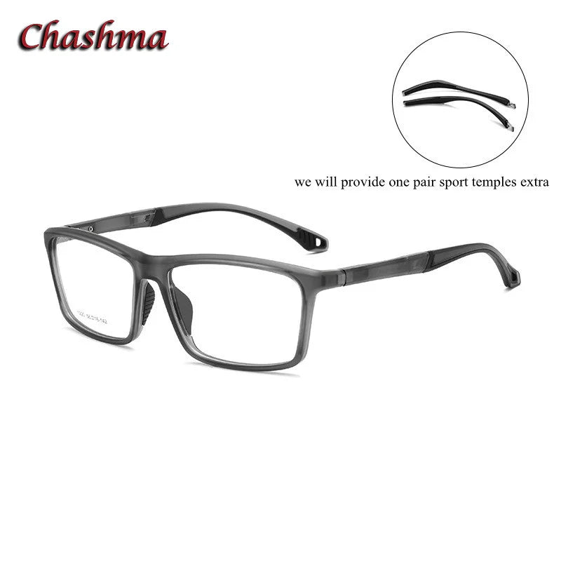 Men's Full Rim Square TR90 Sport Eyeglasses 1220 - Lightweight Durable Frame for Running, Cycling & Outdoor Activities
