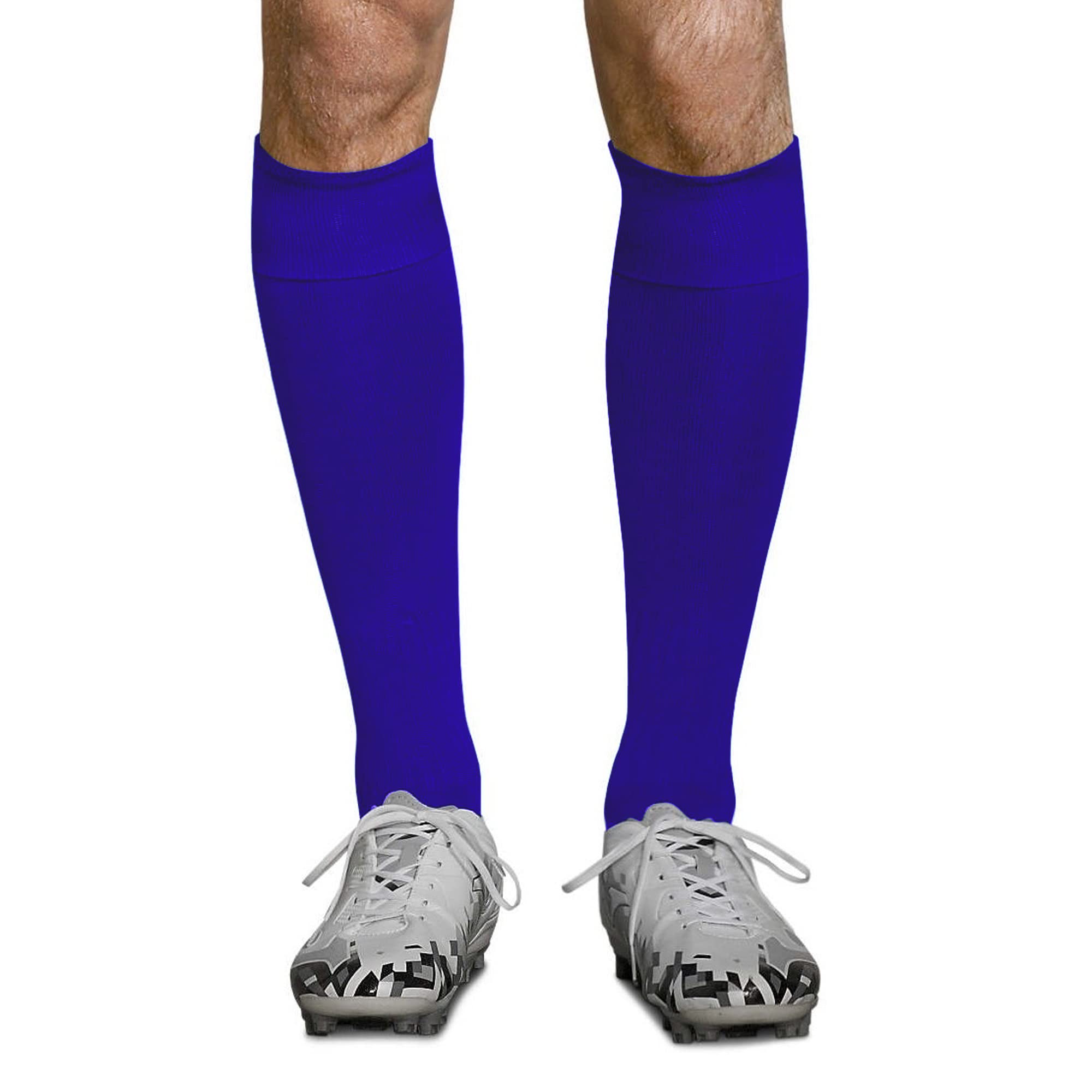 SOLS Men's Football Soccer Socks - Breathable Cushioned Athletic Socks for Sports & Training (Size 7.5-11 US, White) - Perfect for Soccer, Football, Running & Gym Workouts