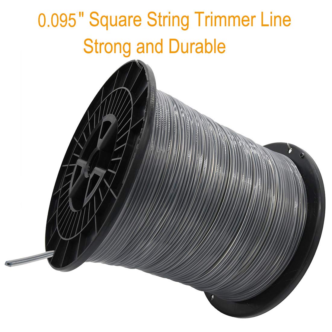 **KAKO .095-Inch Heavy Duty Square Trimmer Line - 1135Ft, 5Lb Commercial Grade Weed Eater String for Most String Trimmers - Perfect for Lawn Care, Landscaping & Professional Use**