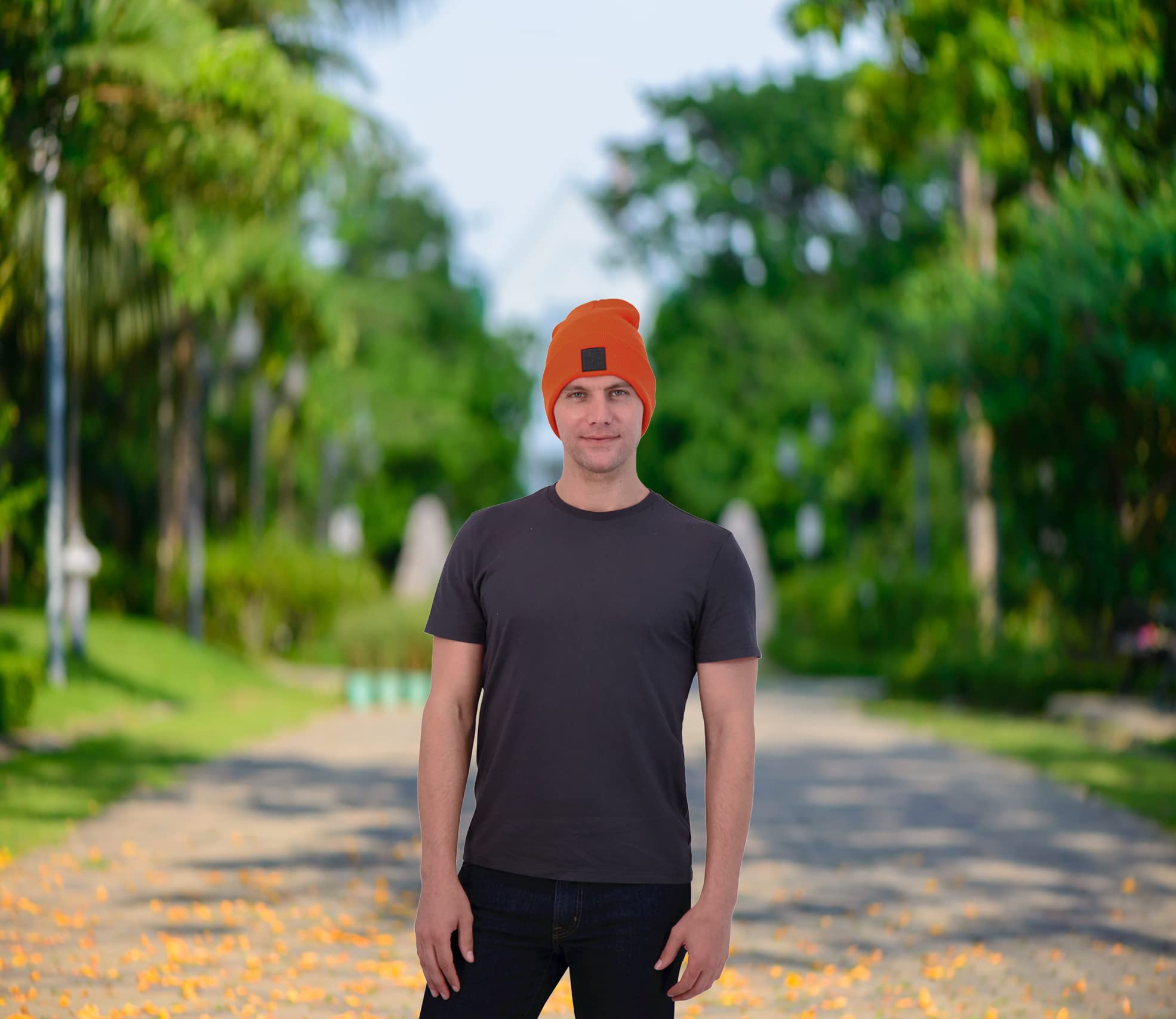 Soft & Stretchy Unisex Knit Beanie Hat - Warm Winter Cuffed Skull Cap for Men & Women | Perfect for Skiing, Snowboarding & Outdoor Activities