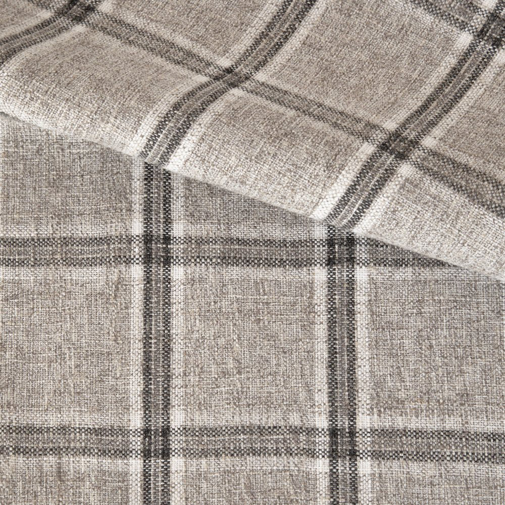 Nantucket Plaid Fabric Remnant - Zinc 54