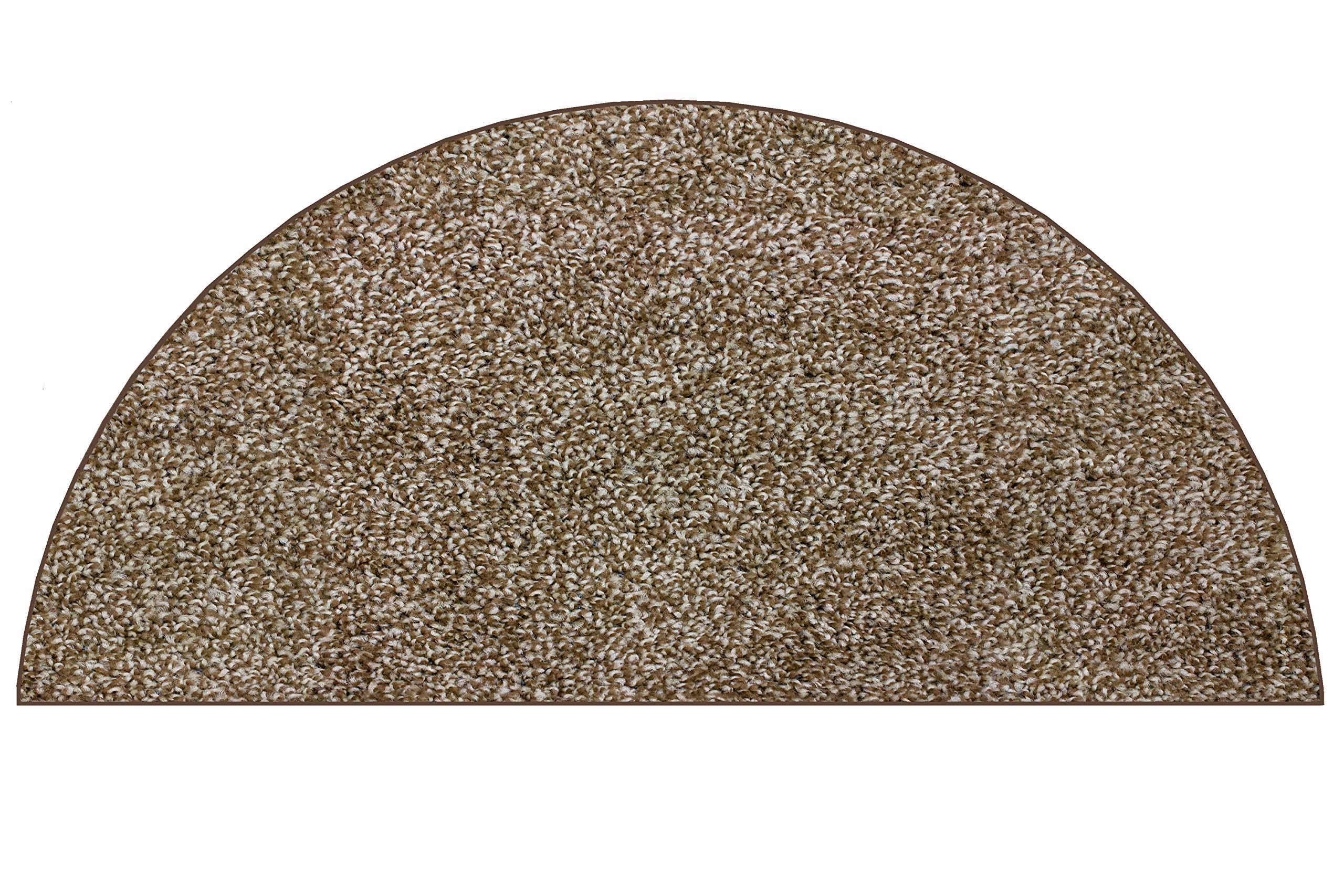 KOECKRITZ 5'x2'6 Half Round Area Rug - Chocolate Chip Color - Multiple Sizes & Shapes Available - Perfect for Living Room, Bedroom or Entryway Decor