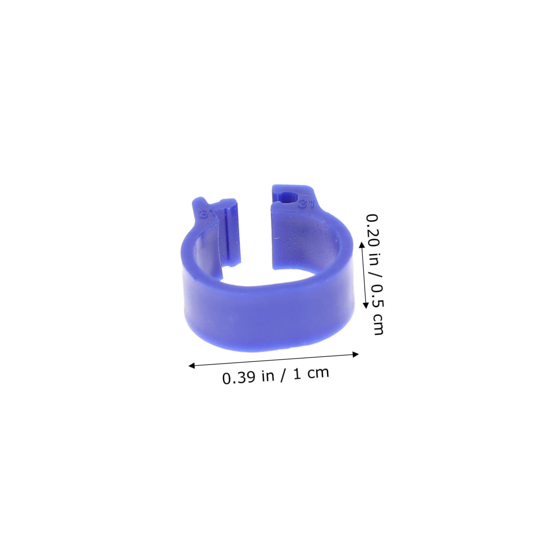 YARNOW 100pcs Plastic Pigeon Foot Rings - Bird Leg Bands for Parrots, Chickens, Doves & Parakeets - Clip-On Leg Rings for Easy Identification & Tracking - Perfect for Poultry Farming, Bird Shows & Pet Owners