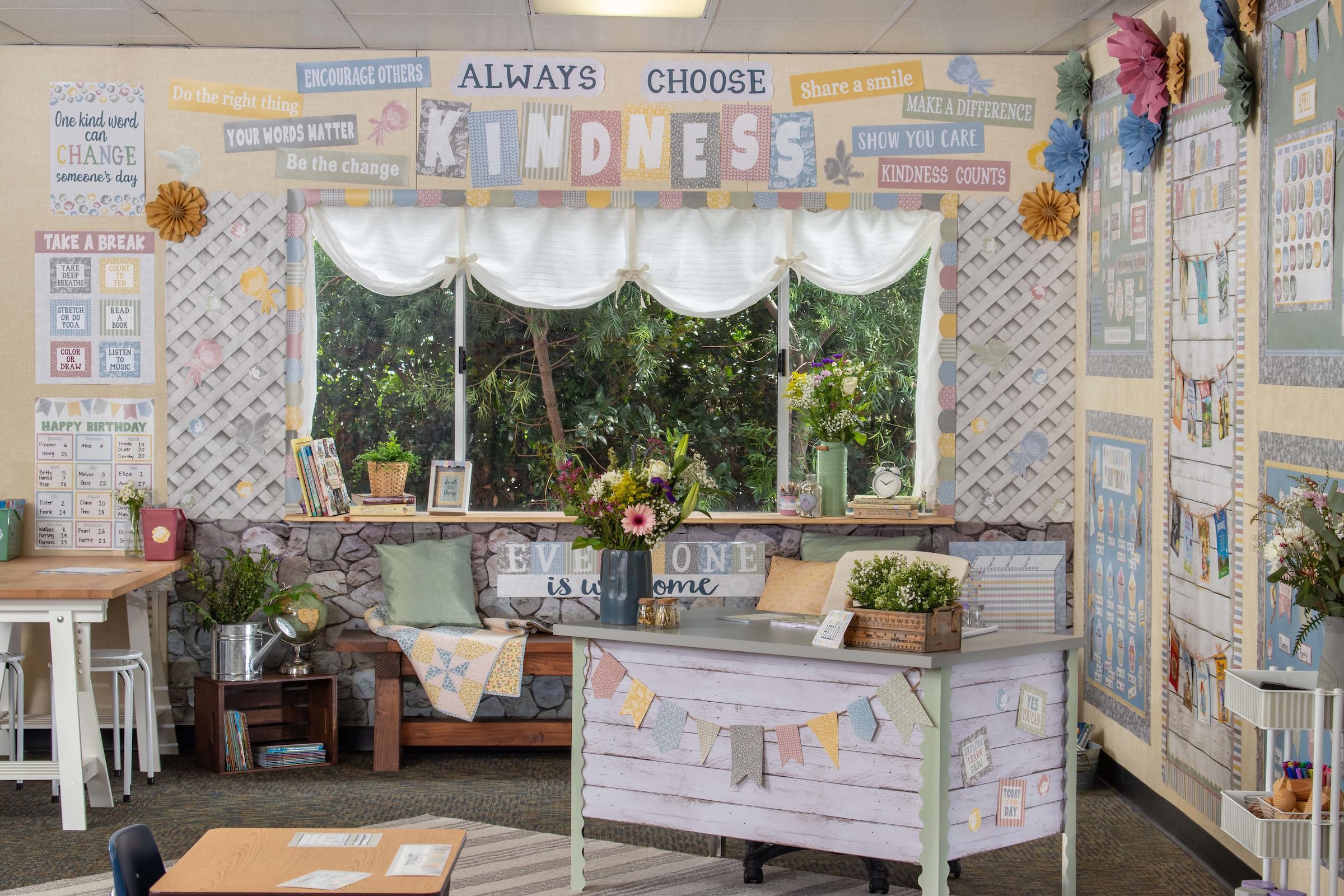 Better Than Paper® White Trellis Bulletin Board Roll - Perfect for Classroom Decor, Office Displays & DIY Projects