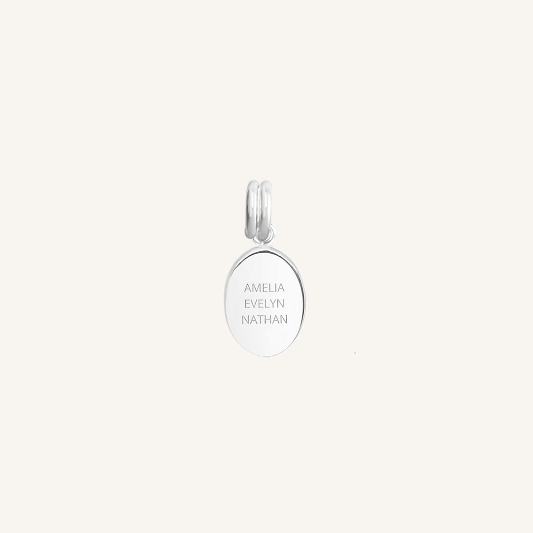 Personalized Engravable Petite Oval Charm - Custom Name Necklace for Women, Gift for Mom, Daughter, Best Friend - Perfect for Anniversaries, Birthdays & Special Occasions