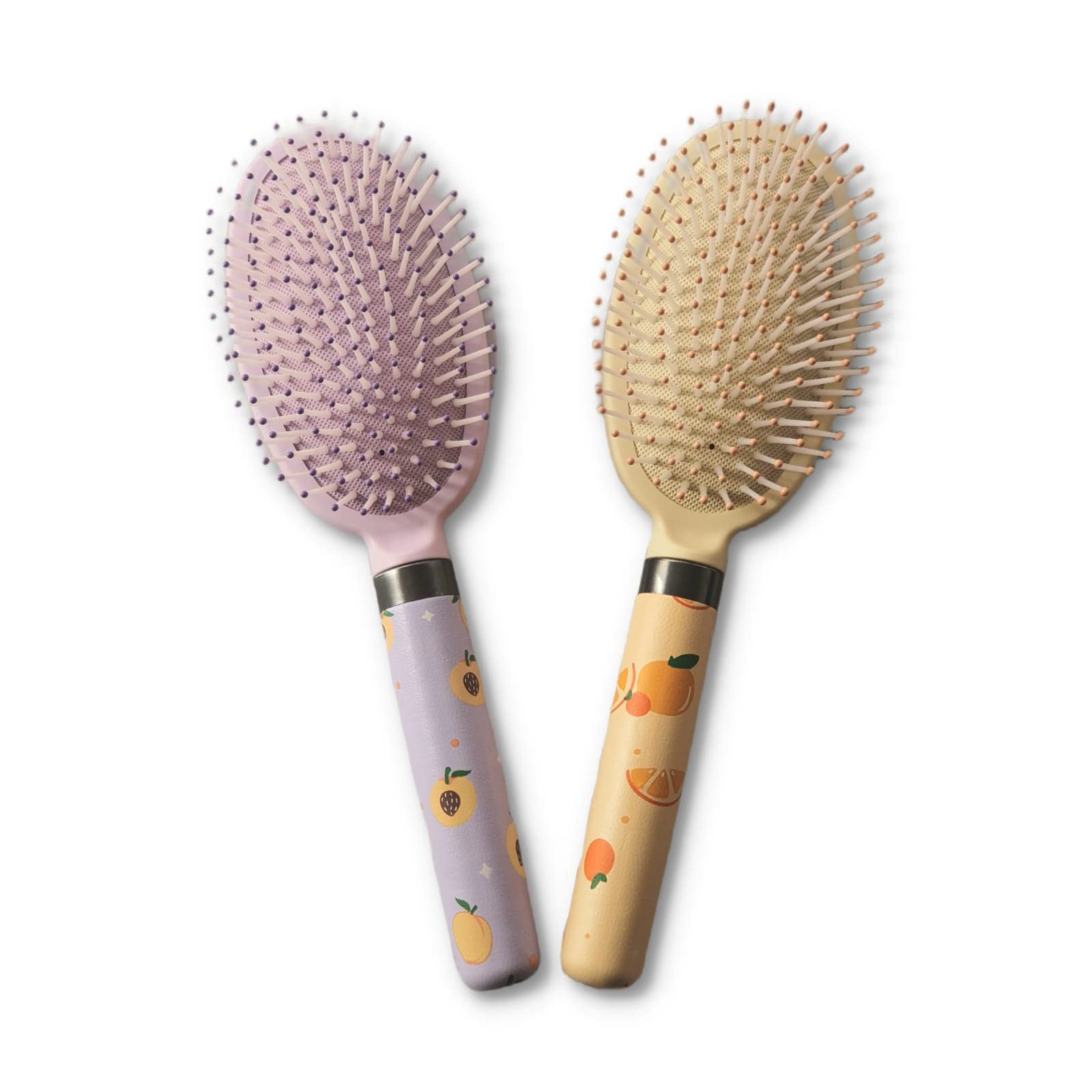 **2 Pack Printed Cute Oval Paddle Hair Brush Set for Men & Women - Hair Styling, Detangling & Hair Growth - Perfect for Home, Travel & Salon Use**