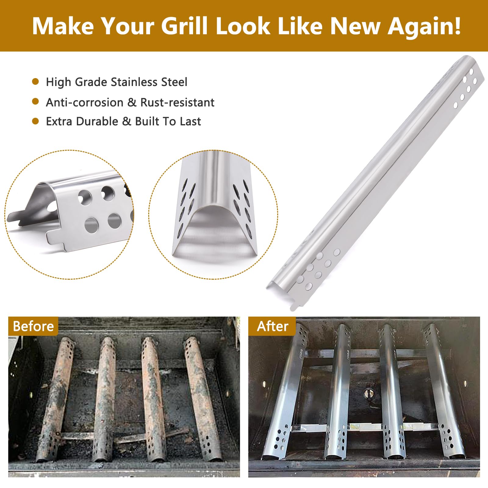 Char-Broil Performance 475 4-Burner Grill Replacement Parts - Compatible with Models 463342119, 463347017, 463377319, 463349917, 463376017, 463335517, 463332718, 463376519, 463347418 - Durable Gas Grill Accessories for Outdoor BBQ & Backyard Cooking