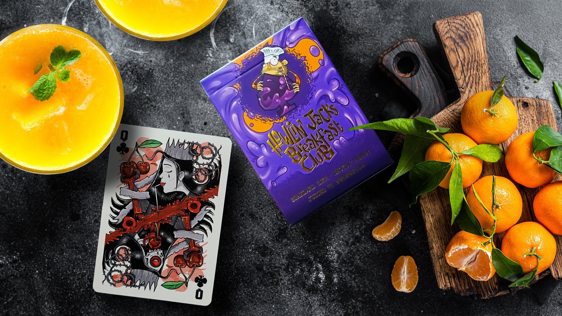 Juic'd Playing Cards - Premium Quality Poker Cards for Adults & Teens - Perfect for Poker Nights, Magic Tricks, and Game Nights - Durable & Stylish Deck for Casino Games, Cardistry, and Collectors