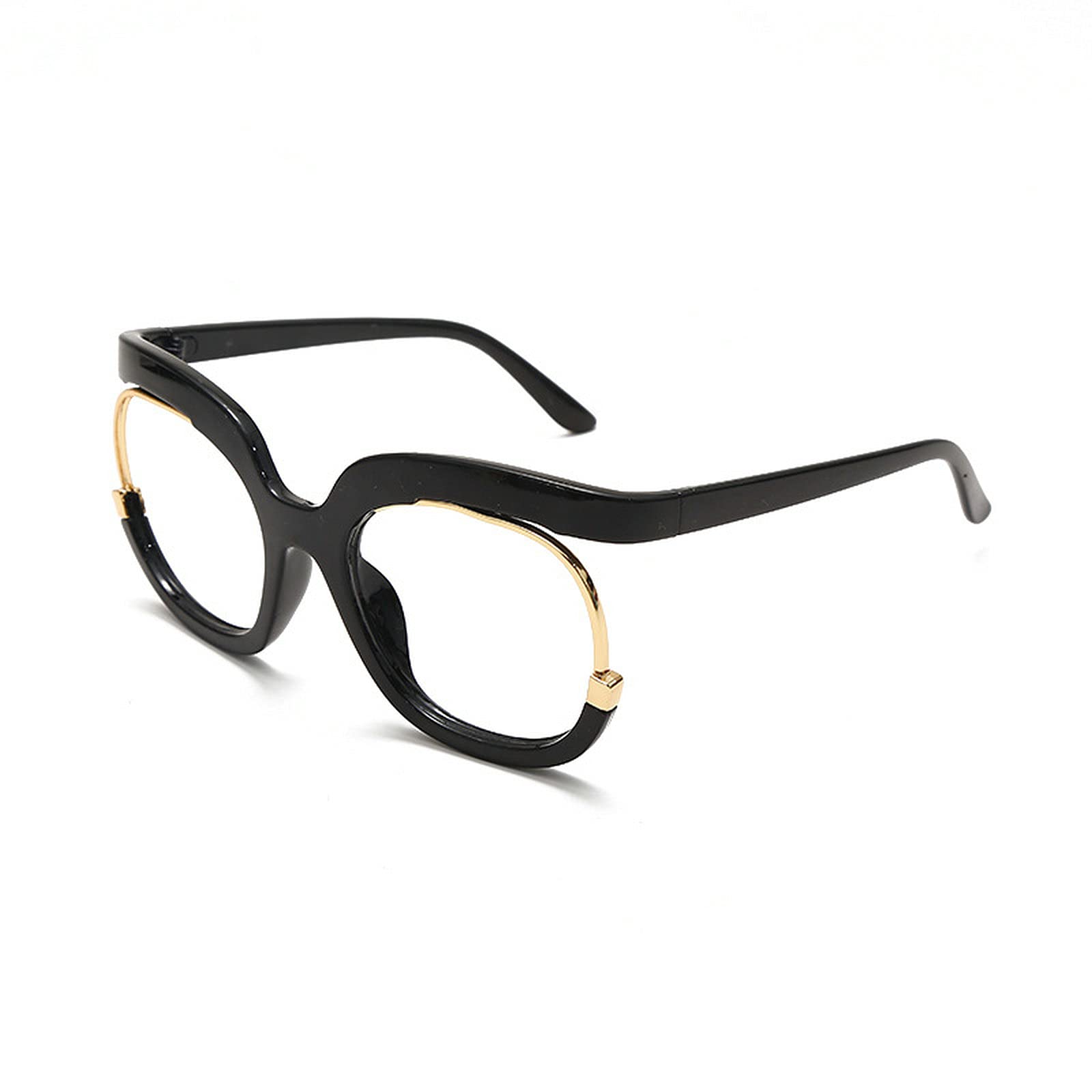 COTIA Oversized Blue Light Blocking Glasses for Women - Fashion Half Frame Computer Eyewear with Anti-UV Protection | Perfect for Office Work, Gaming & Digital Screen Use