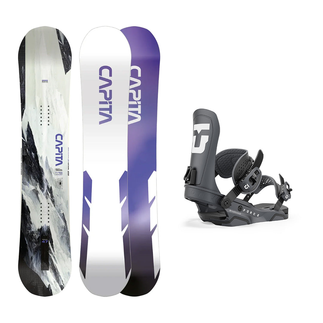 CAPiTA Mercury Snowboard with Union Force Bindings 2025 - All-Mountain Freestyle Snowboard for Powder & Park Riding | Perfect for Backcountry Adventures & Resort Slopes