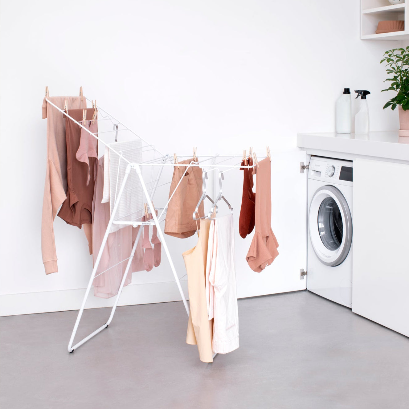 15M Heavy-Duty Stainless Steel Clothes Drying Rack - Foldable Laundry Hanging Rack for Indoor/Outdoor Use - Perfect for Apartments, Balconies & Camping