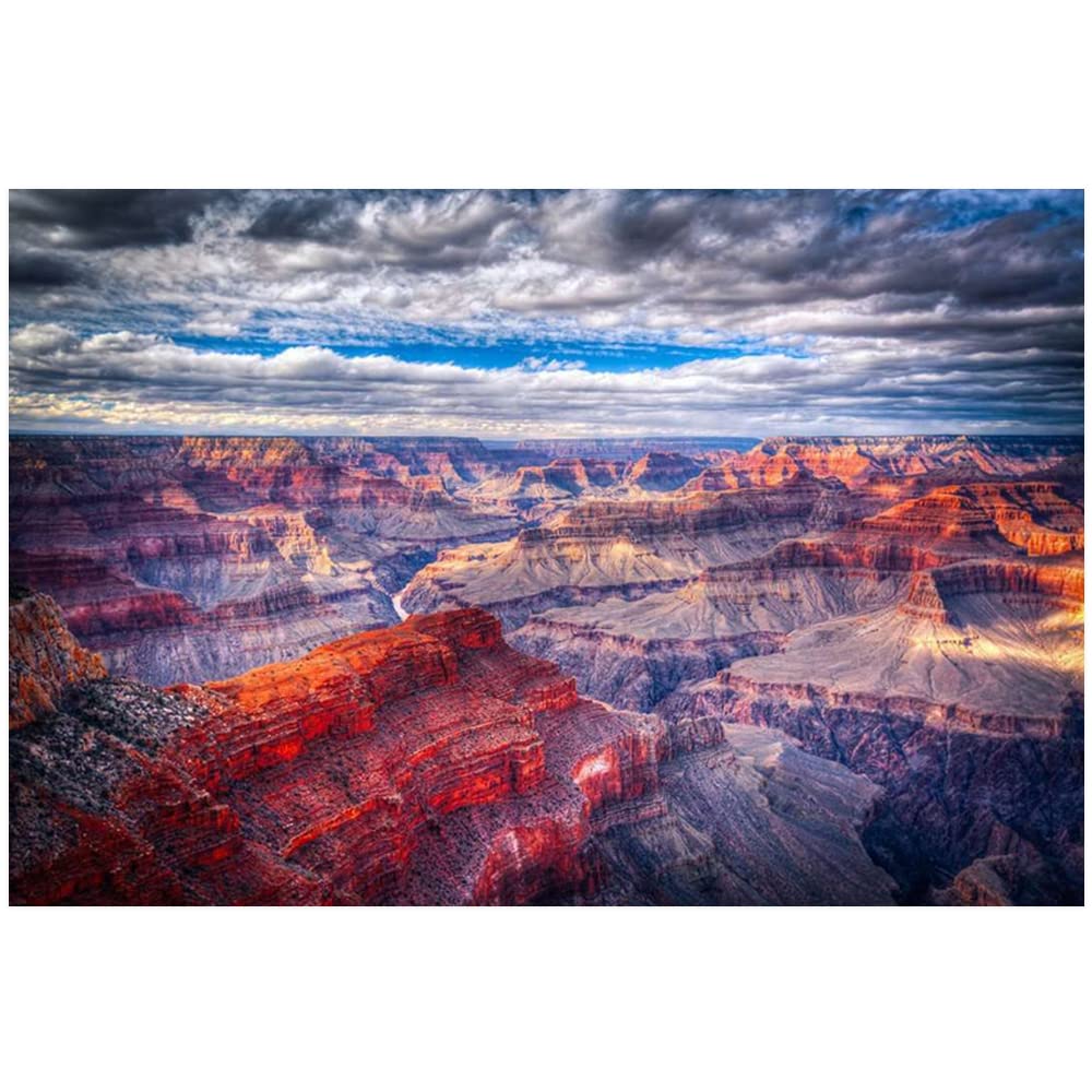 Desert Mountains Sunrise Canvas Wall Art - Modern Landscape Painting Print Unframed 24x36 Inch for Living Room, Bedroom, Bathroom & Office Decor | Scenic Nature Wall Decor Perfect for Home, Airbnb & Vacation Rental Styling