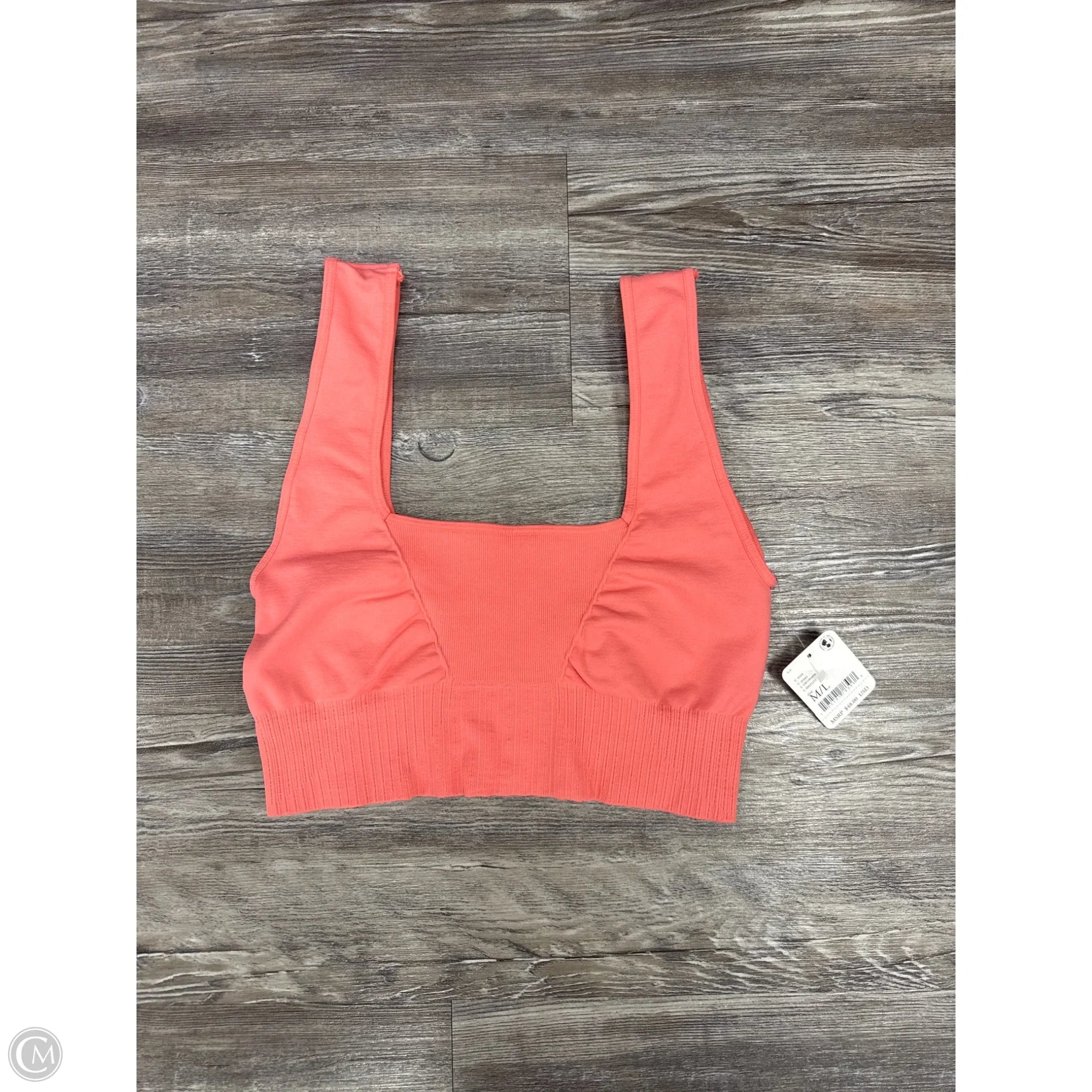 Free People Pink Medium Athletic Bra - High Support Workout Sports Bra for Running, Yoga & Gym