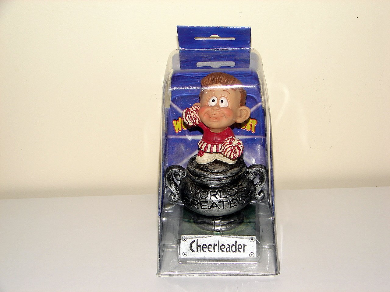 World's Best Cheerleader Trophy - 6 Inch Tall Award for Competition, Sports & Team Spirit | Perfect for Cheerleading Events, Gifts & Recognition