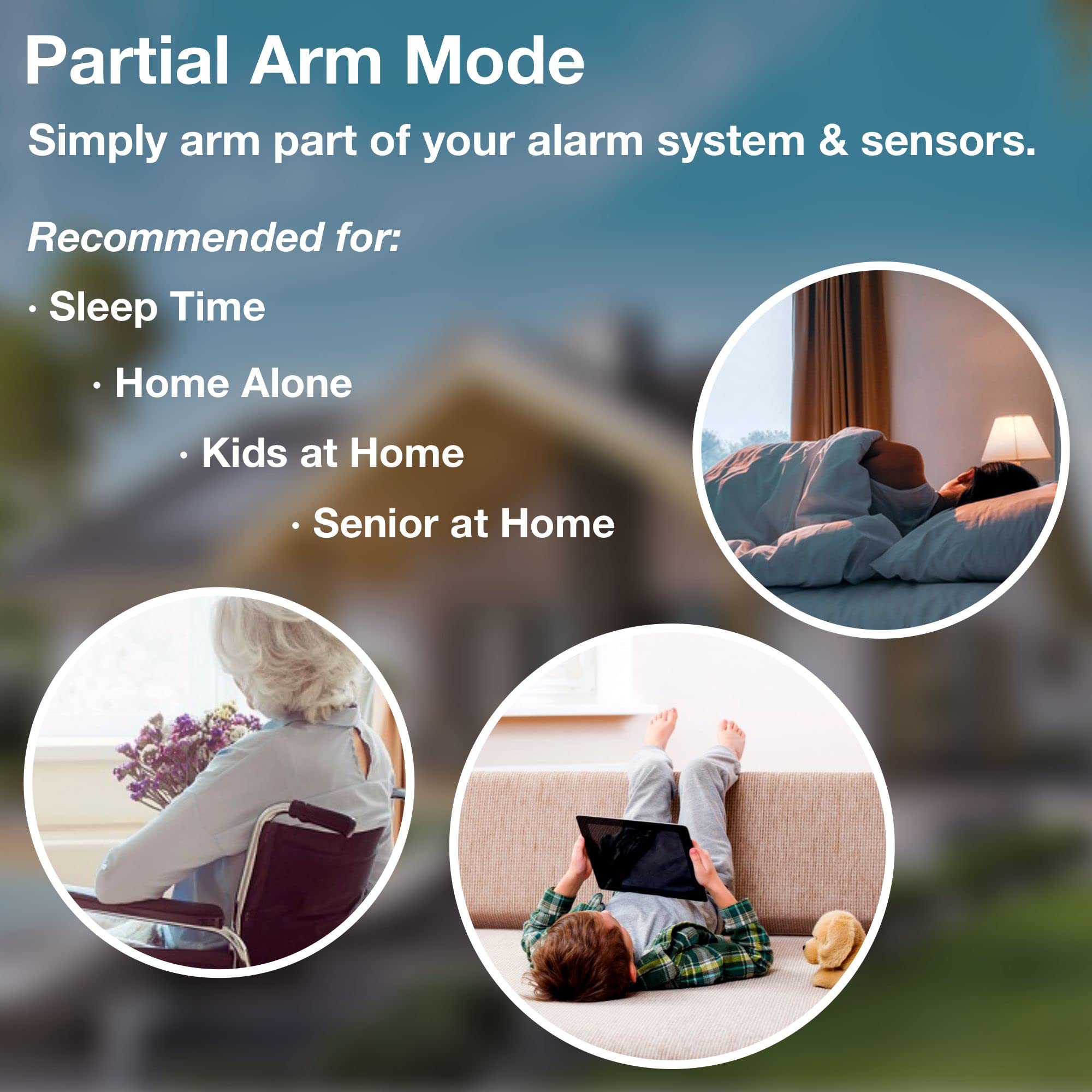 Elder Wireless 13-Piece Smart Home Security System with WiFi & 4G - DIY Touch Panel, Siren, Doorbell, Leak & Motion Sensors - Compatible with Google Assistant & Alexa - Perfect for Home Protection & Remote Monitoring