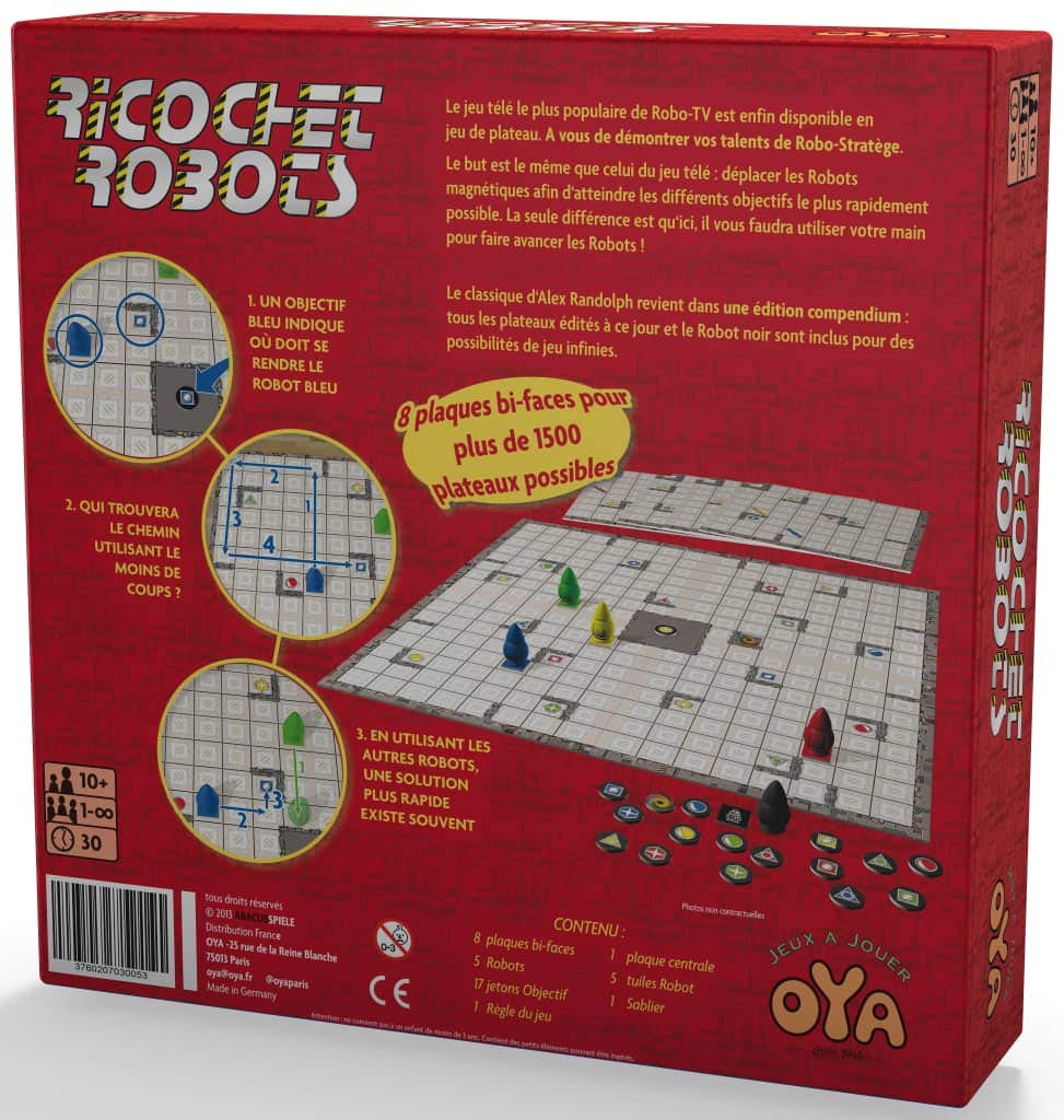 Ricochet Robots - Fast Reflex Board Game for Kids & Adults - Fun Family Game Night Activity - Perfect for Parties & Indoor Entertainment