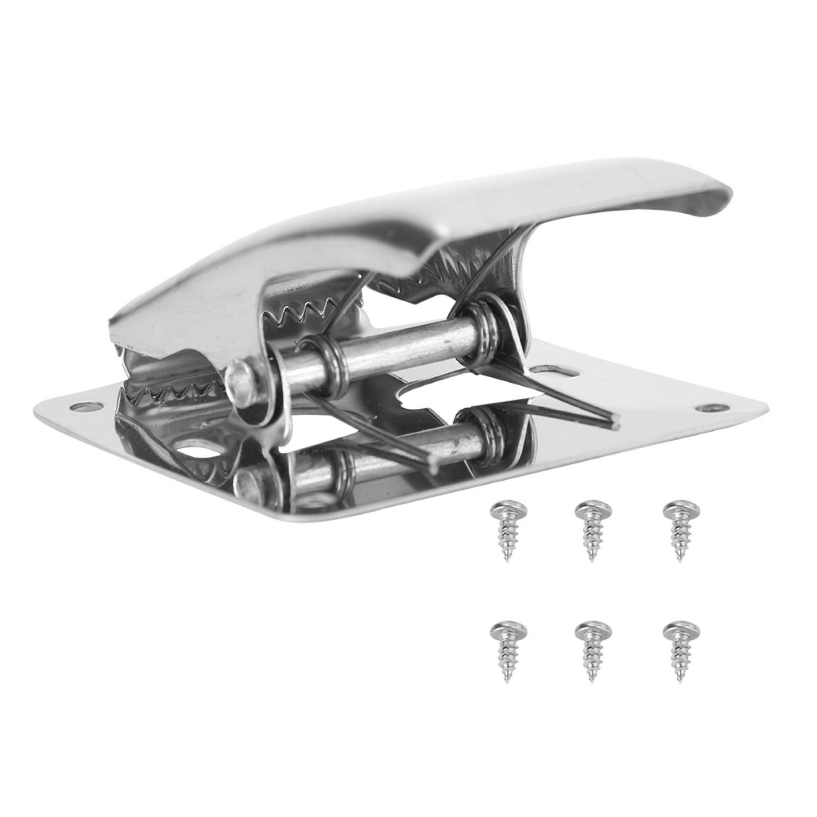 Stainless Steel Fish Cleaning Board with Clamp & Screws for Kitchen & Outdoor