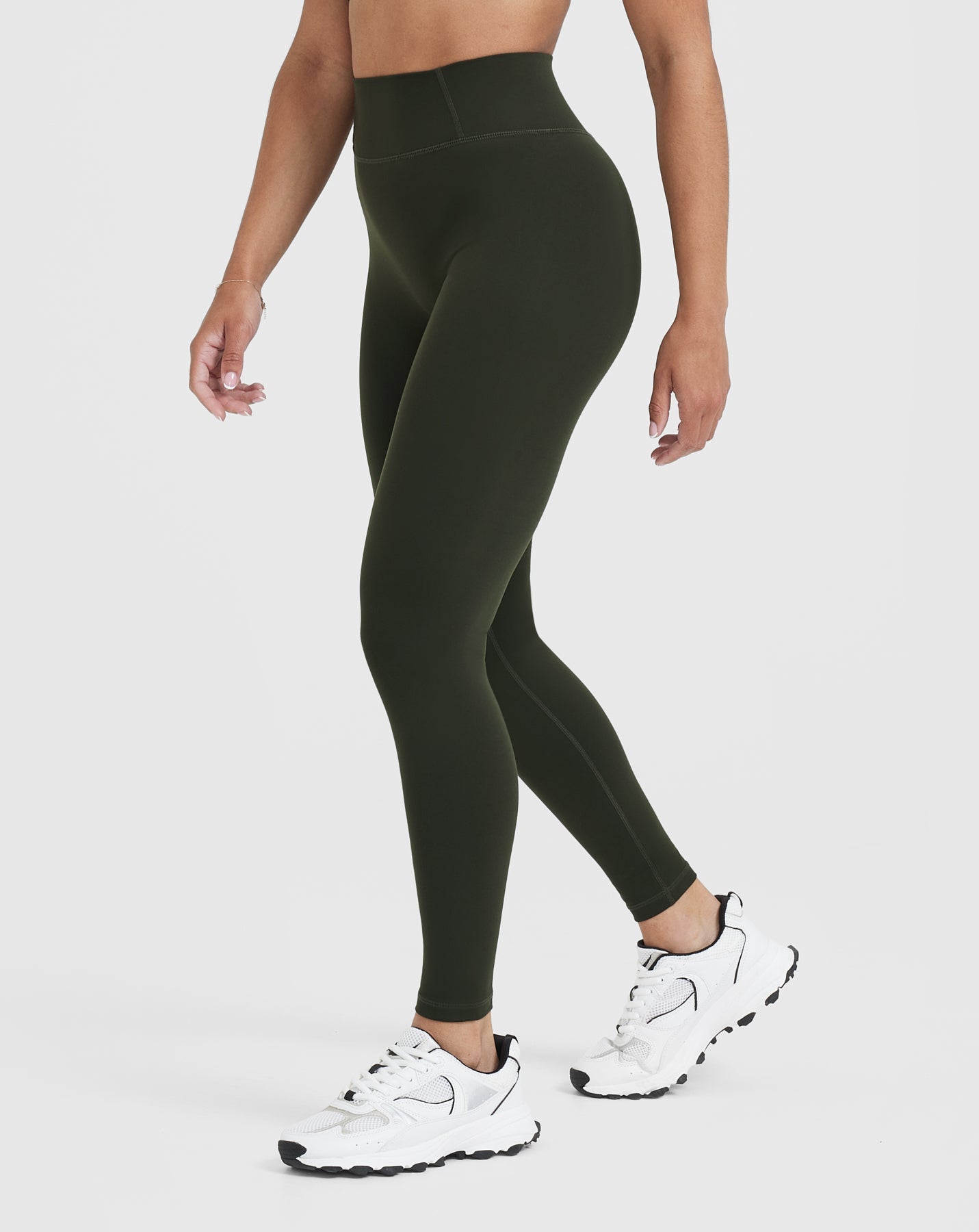 Timeless High Waisted Leggings for Women - Comfortable Khaki Yoga Pants with Tummy Control | Perfect for Workout, Yoga & Everyday Wear