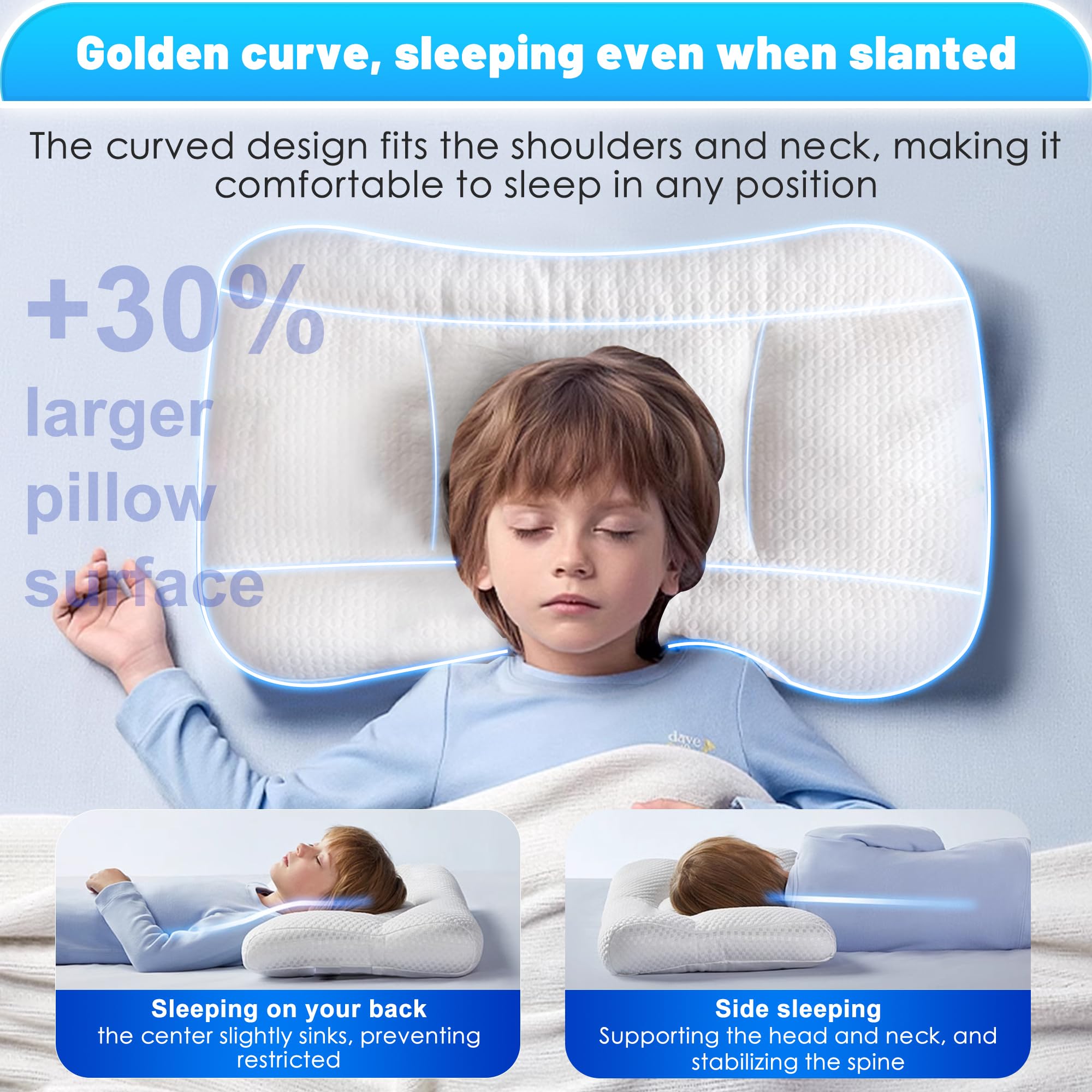 Best Toddler Pillow for 1-3 Year Olds - Adjustable, Machine Washable Baby Sleeping Pillow for Daycare, Travel & Home Use