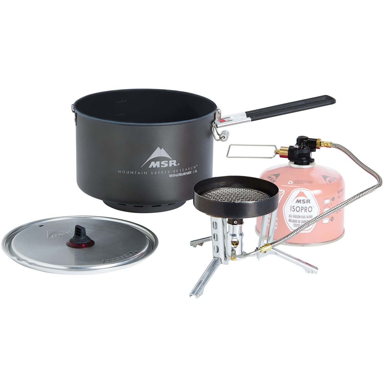MSR WindBurner Group Windproof Camping Stove - Compact Backpacking Cookware System for Outdoor Adventures, Hiking & Emergency Preparedness
