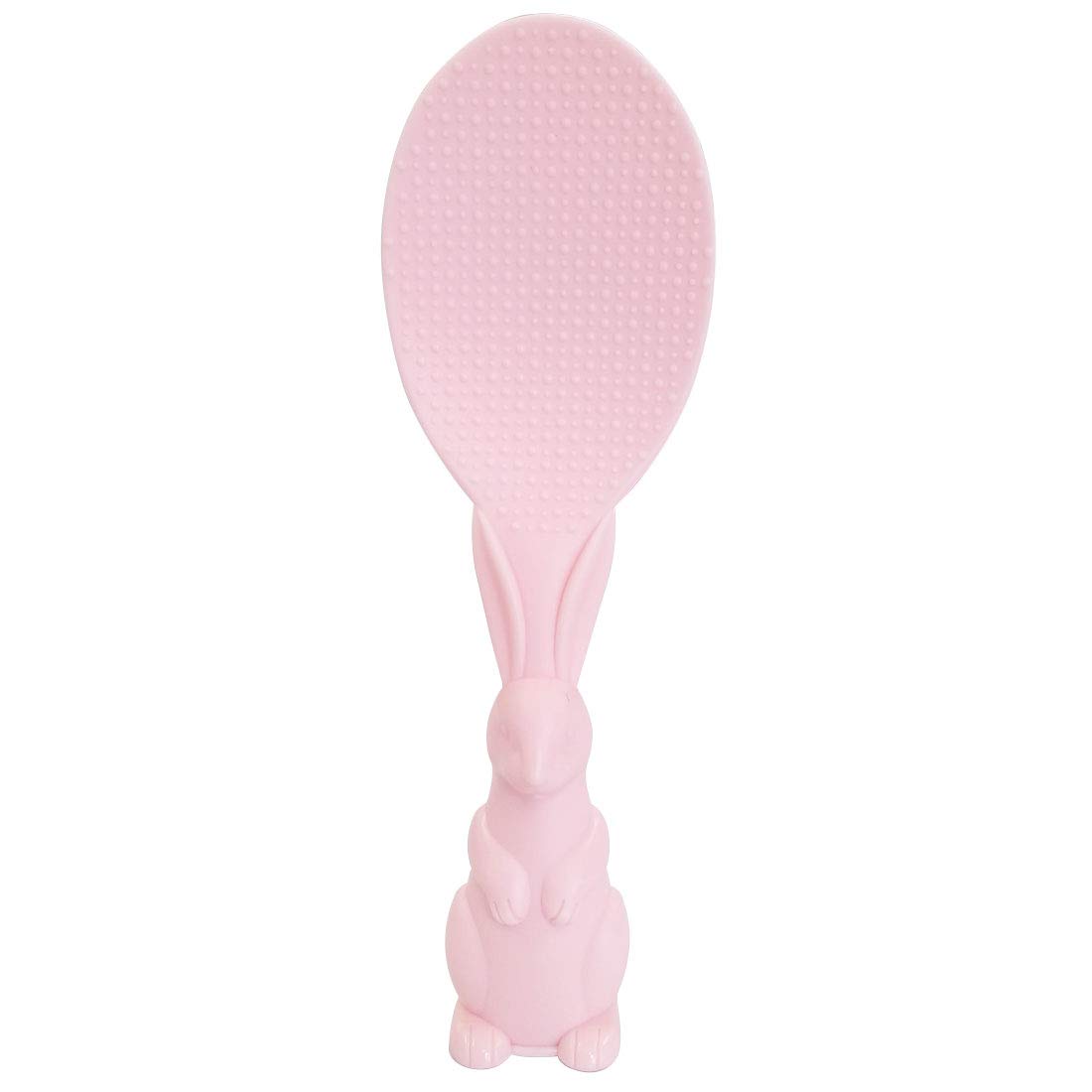 Non-Stick Rabbit Rice Paddle Spoon - 8 Inch Cute Kitchen Utensil with PP Handle, Standing Design (Pink) - Perfect for Rice Serving, Cooking, and Food Decoration