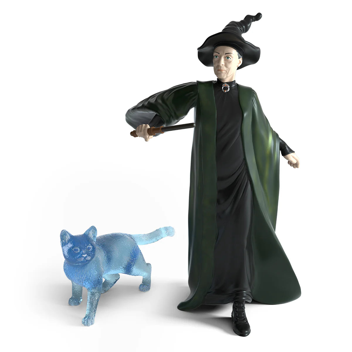 Professor McGonagall & Patronus Cat Plush Toy - Harry Potter Collectible Gift for Fans - Perfect for Cosplay, Room Decor, and Movie-Themed Parties