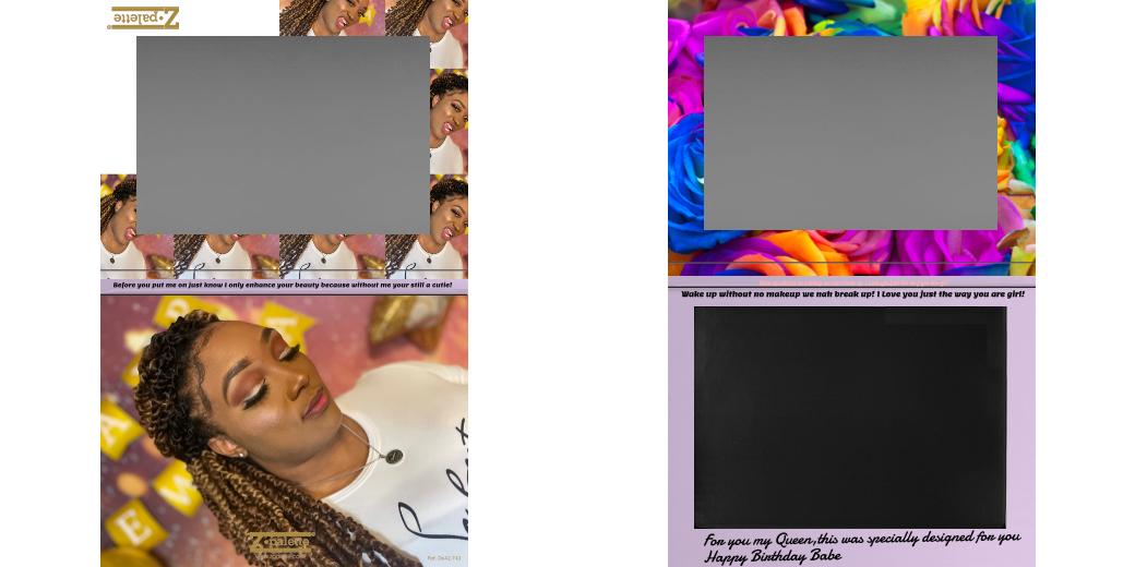 Custom Extra Large Z Palette - Magnetic Makeup Palette for Eyeshadows & Blush - Perfect for Professional Makeup Artists & Travel