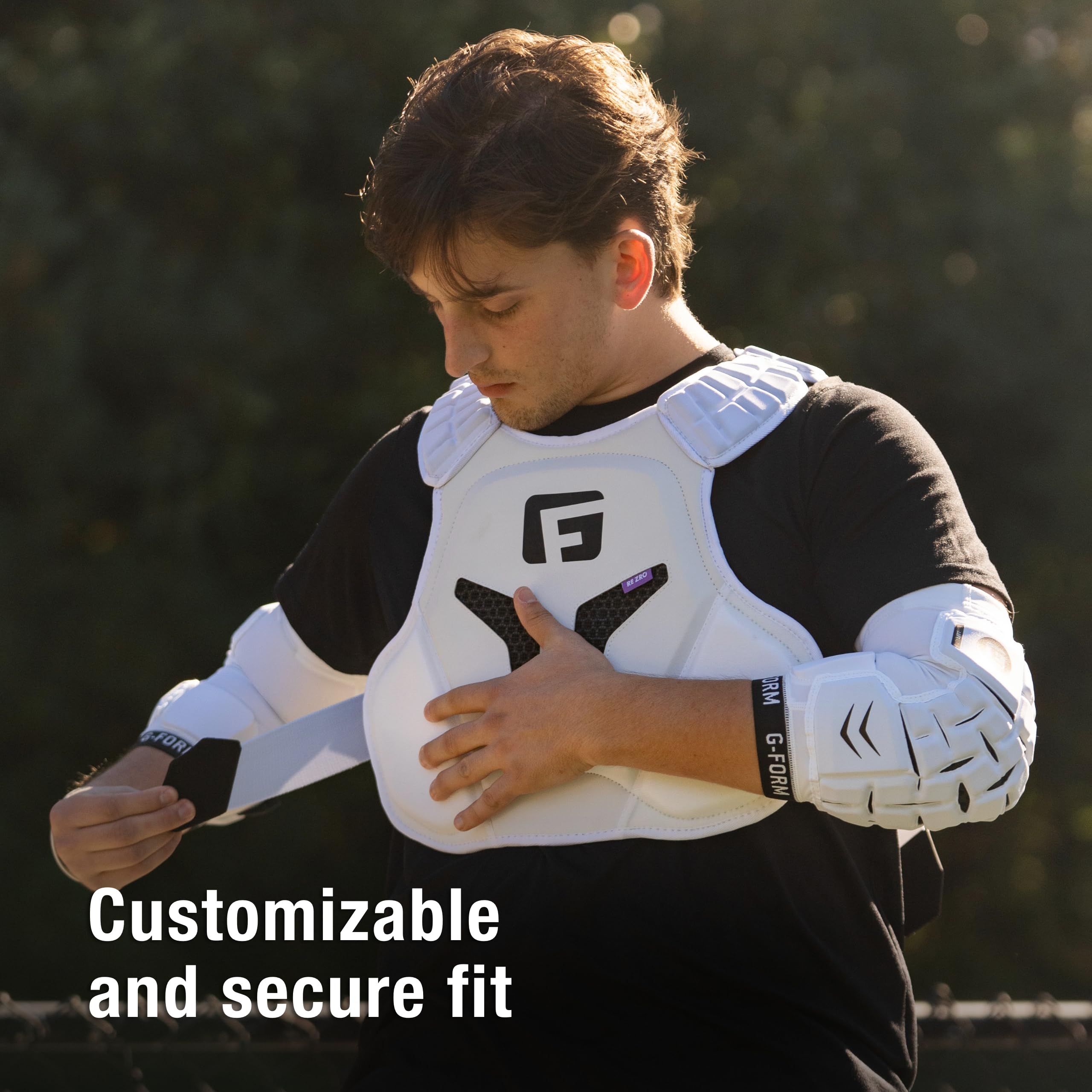 G-Form GFX800 Lacrosse Shoulder Liner - Lightweight & Breathable Shoulder, Back & Chest Protection Pads - Flexible Lacrosse Gear for Men & Women - Perfect for Training, Games & Sports Safety