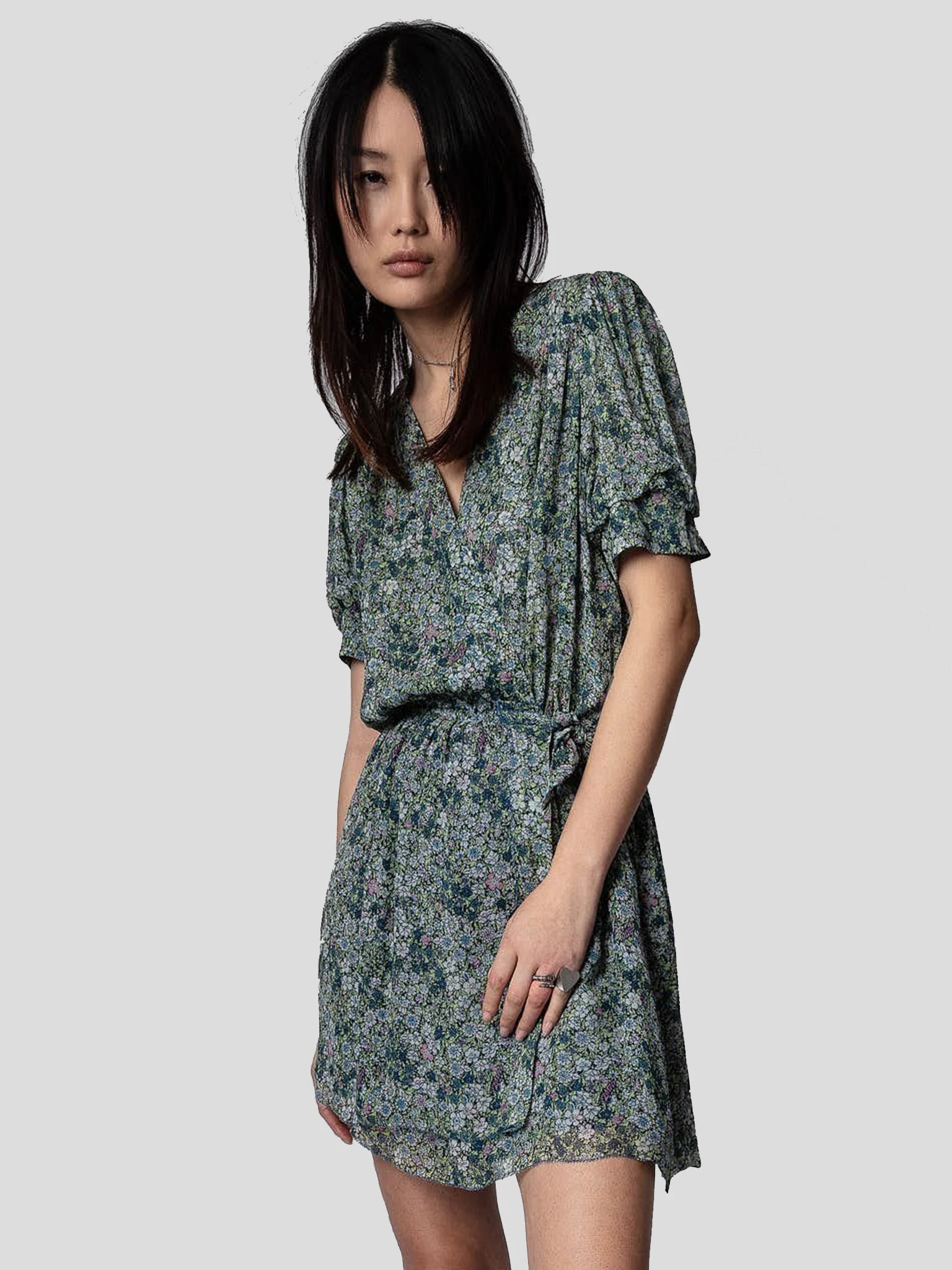 Betty Garden Dress Yellow - Floral Summer Dress for Women, Perfect for Outdoor Parties, Picnics, and Beach Vacations